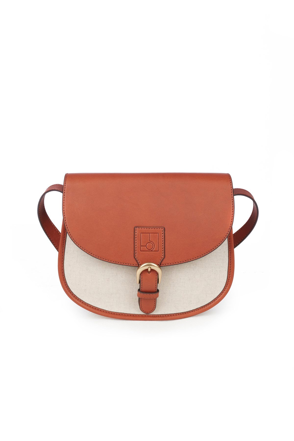70's Saddle Canvas Bag Taba