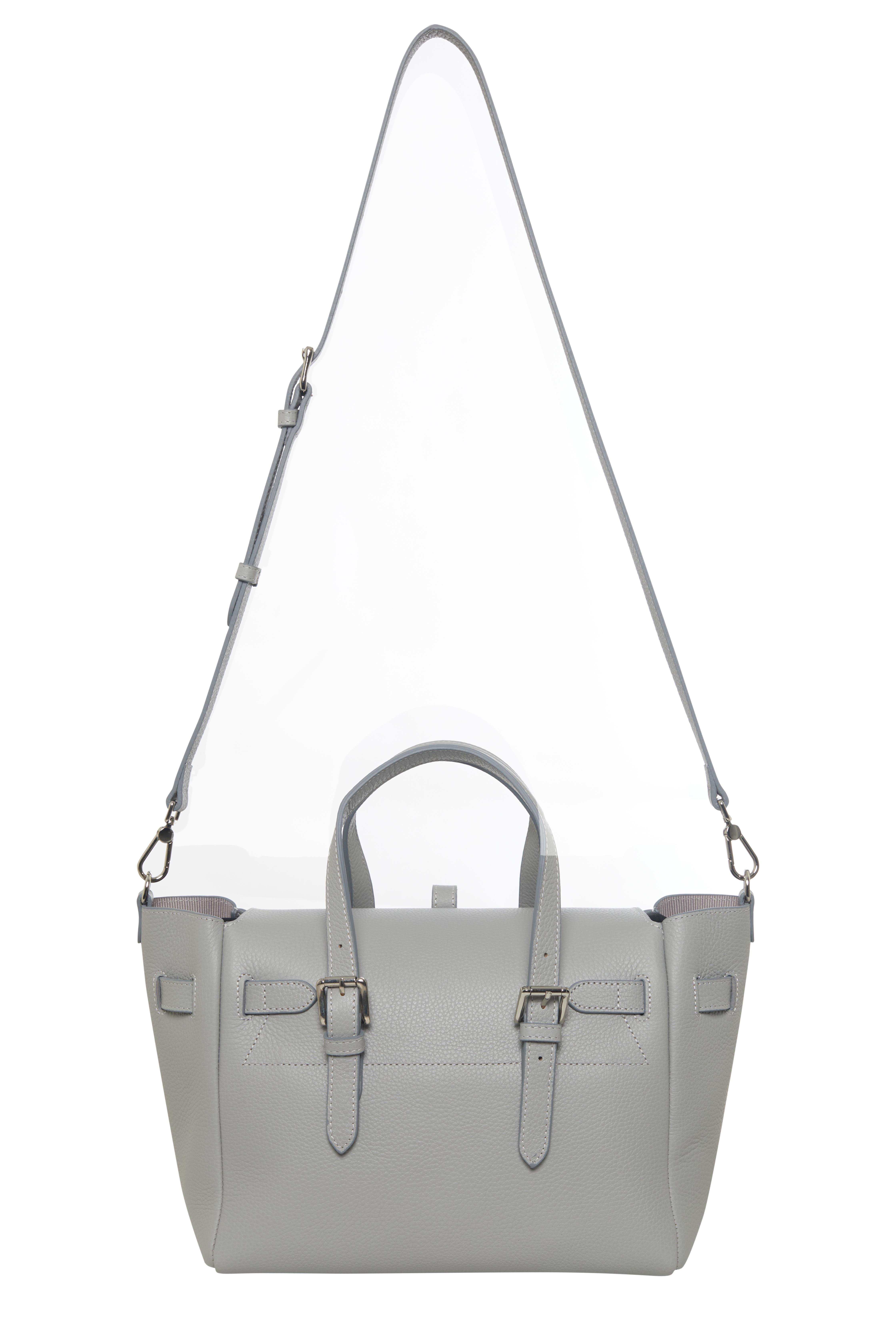 Açık Gri Gabrielle Floater Medium Bag Silver