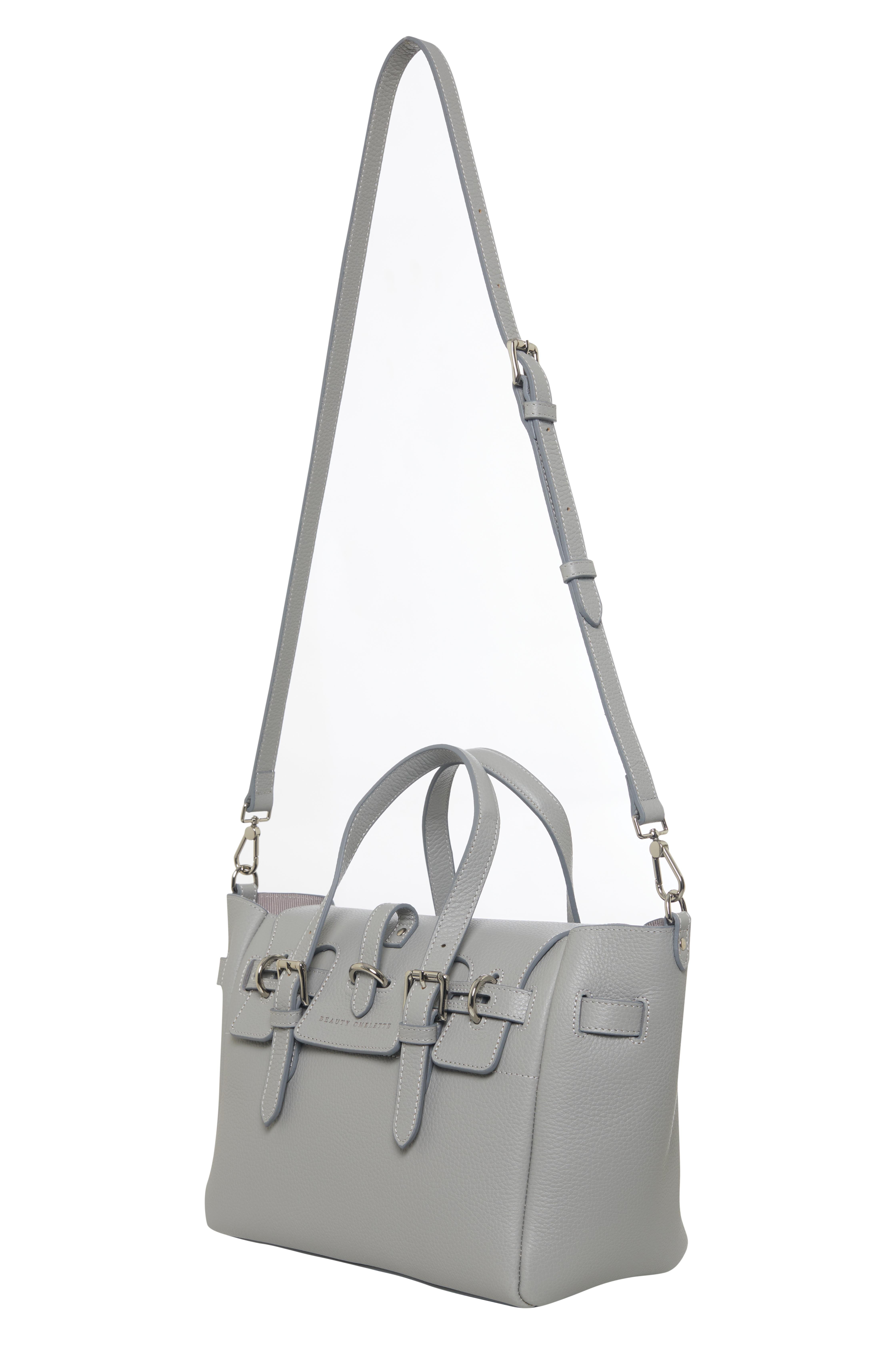 Açık Gri Gabrielle Floater Medium Bag Silver