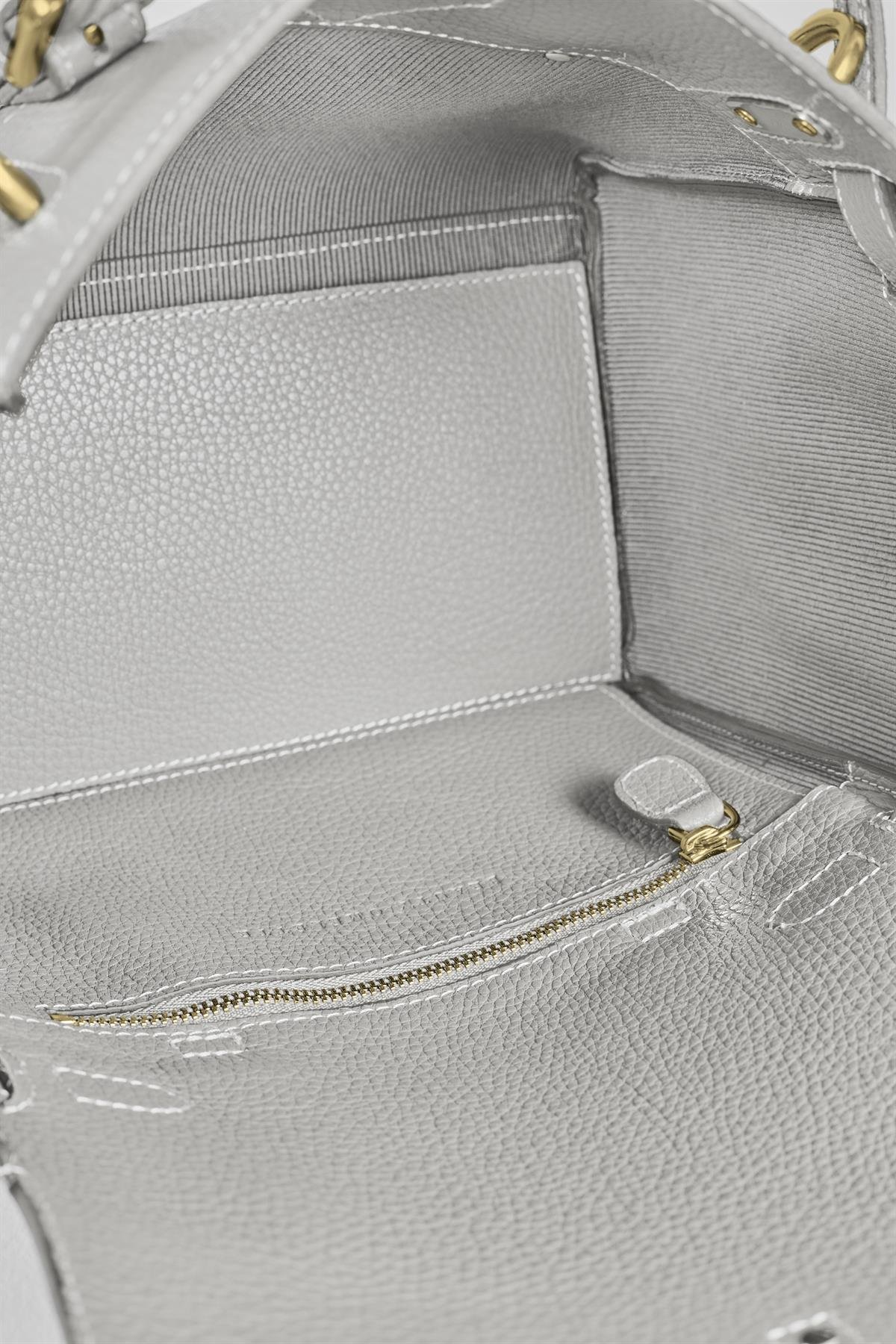 Açık Gri Gabrielle Floater Mini Bag Gold
