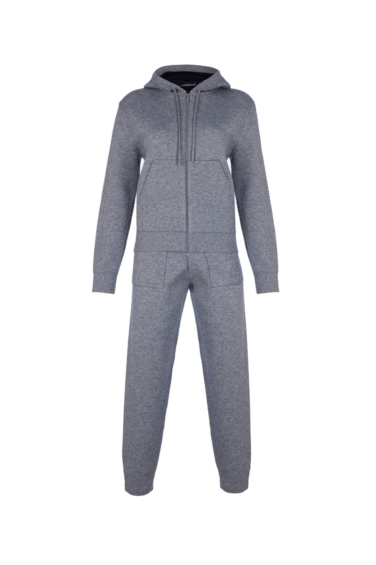 Antrasit Melanj Triko Jogger Pantolon