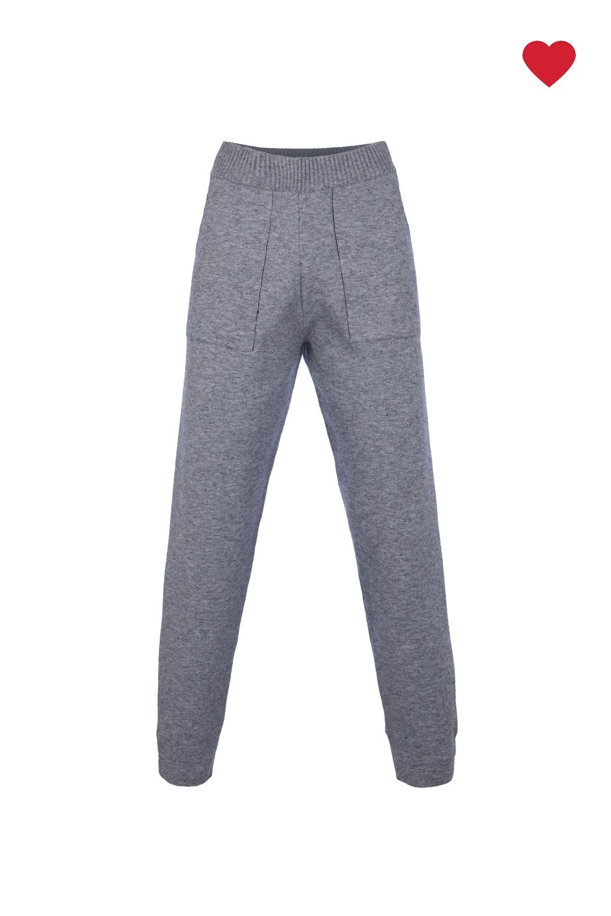 Antrasit Melanj Triko Jogger Pantolon