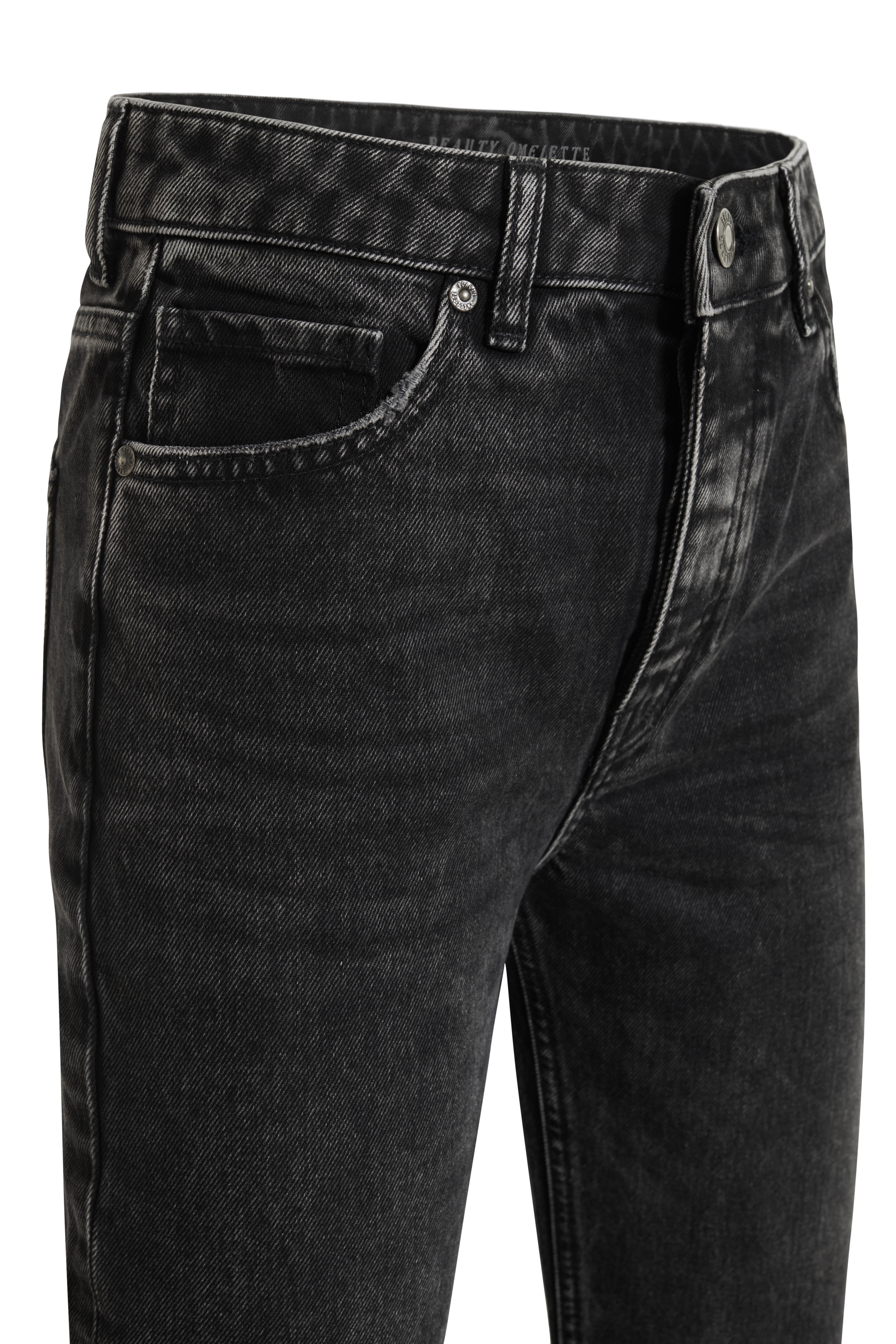 Antrasit Mid Waist Straight Fit Jean