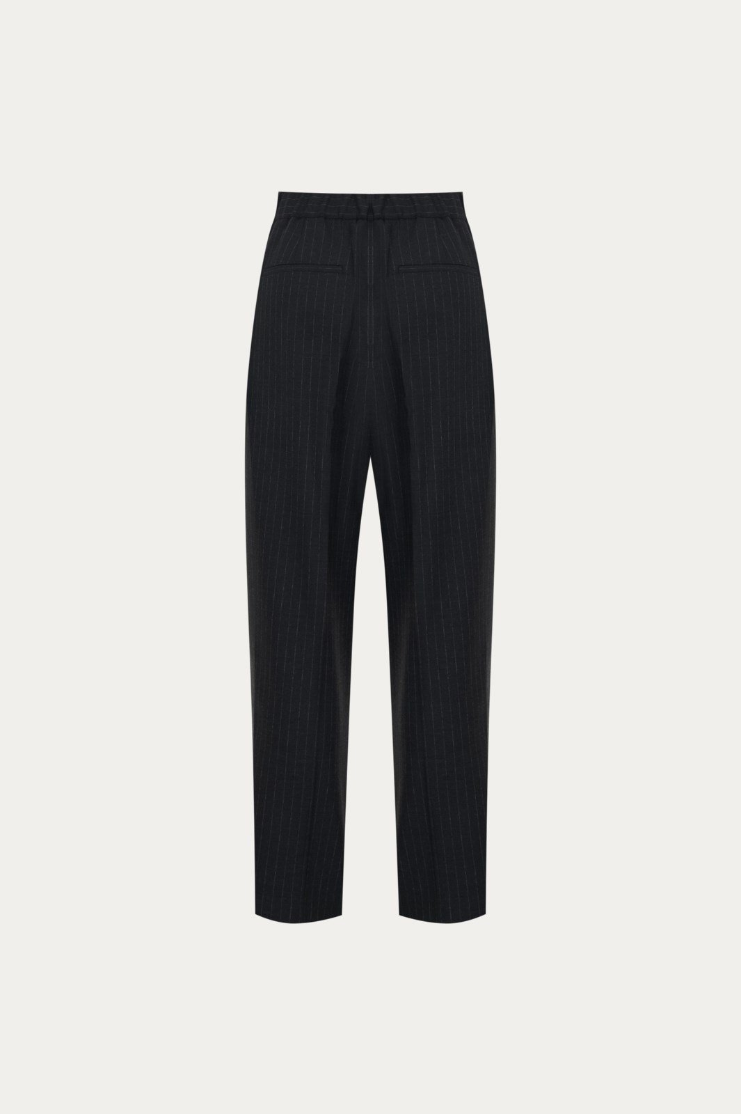 Antrasit Pinstripe Havuç Pantolon