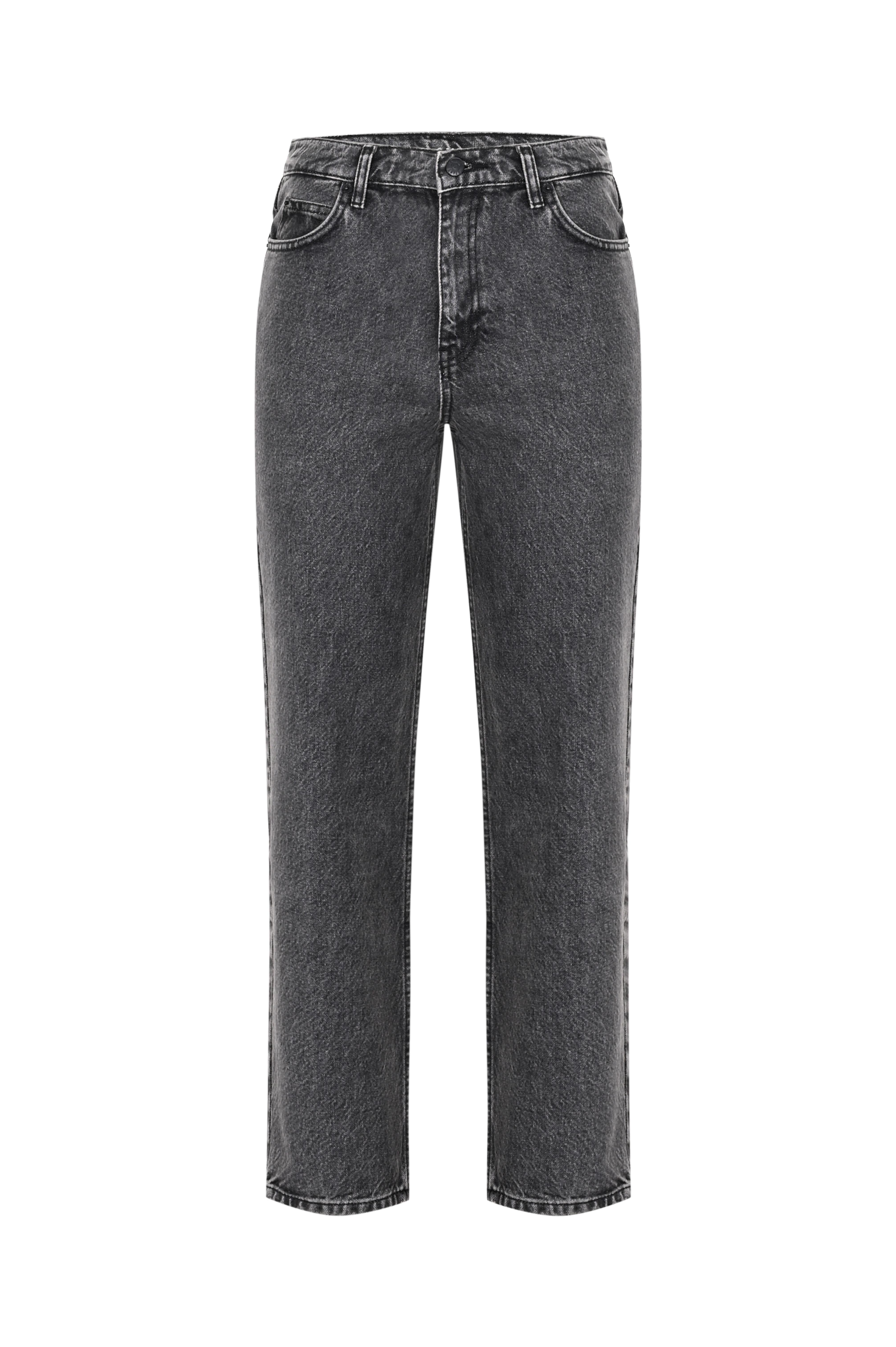 Antrasit Vintage High Waist Jean