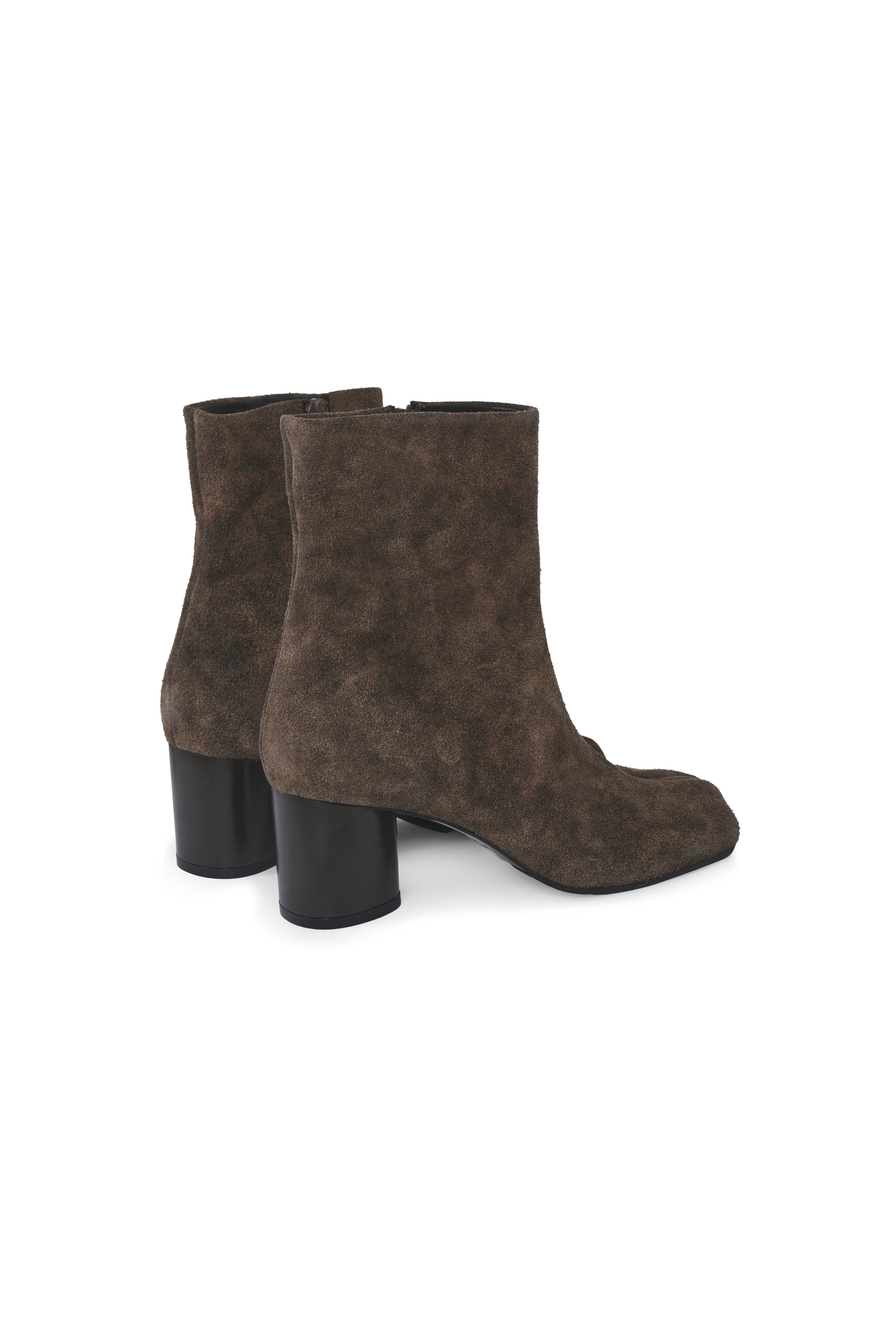 Bej Tabi Eskitme Süet Bot