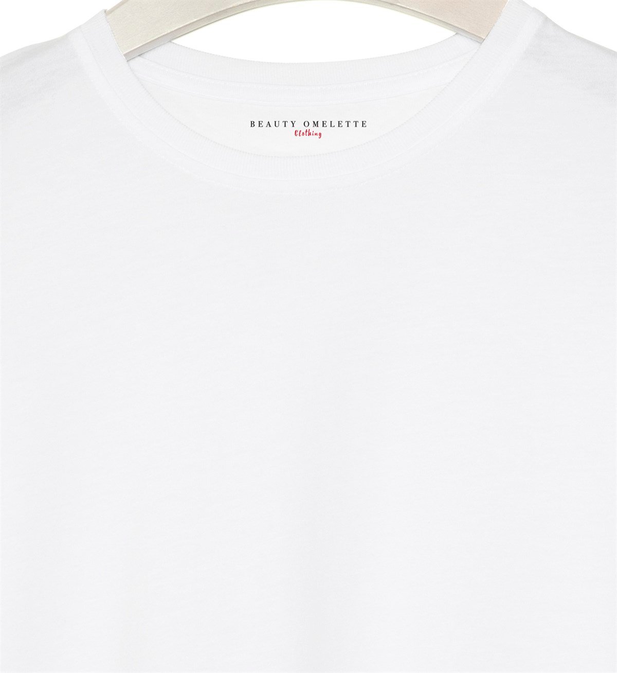Beyaz Bisiklet Yaka Uzun Kollu Çocuk T-shirt