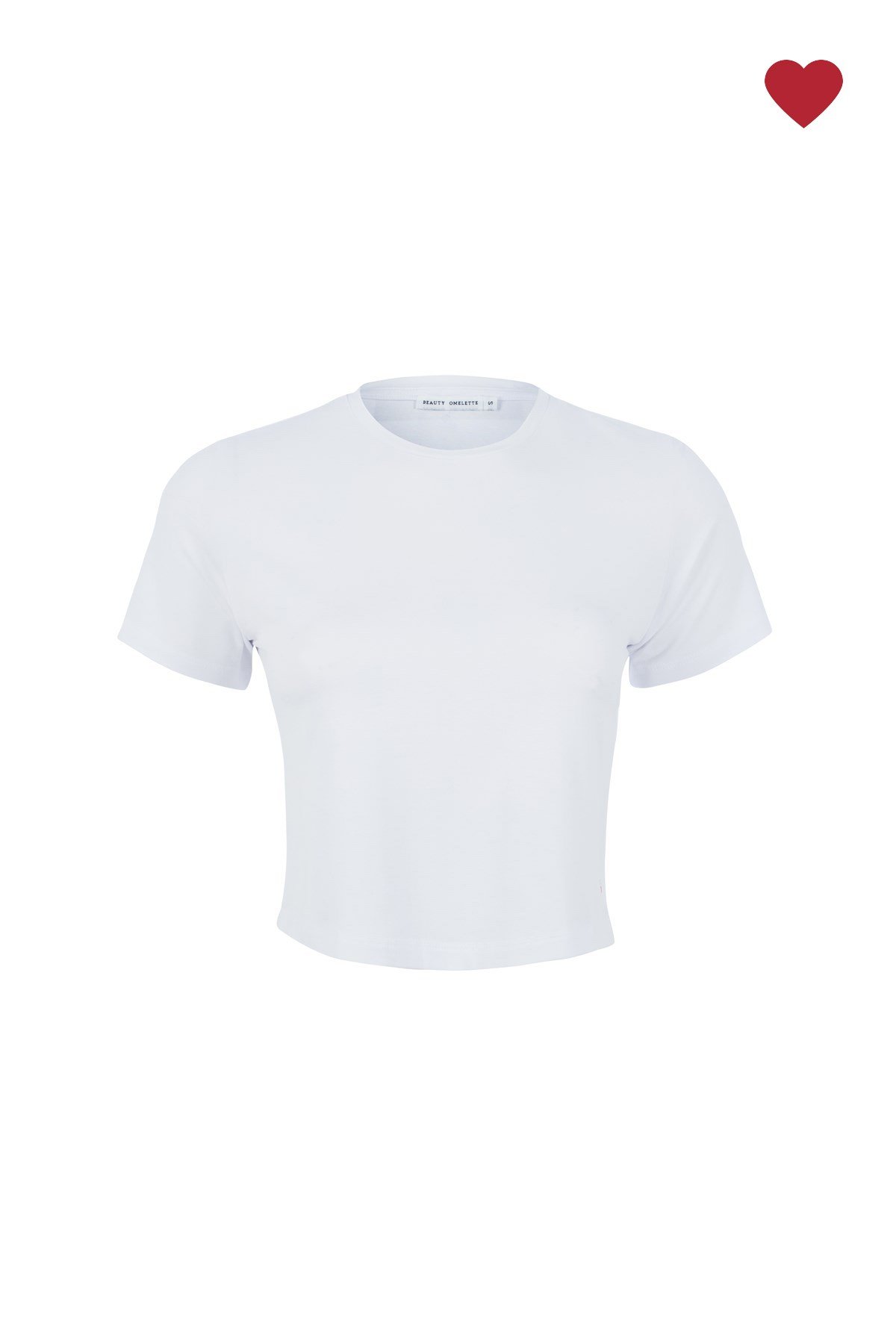 Beyaz Cropped T-shirt