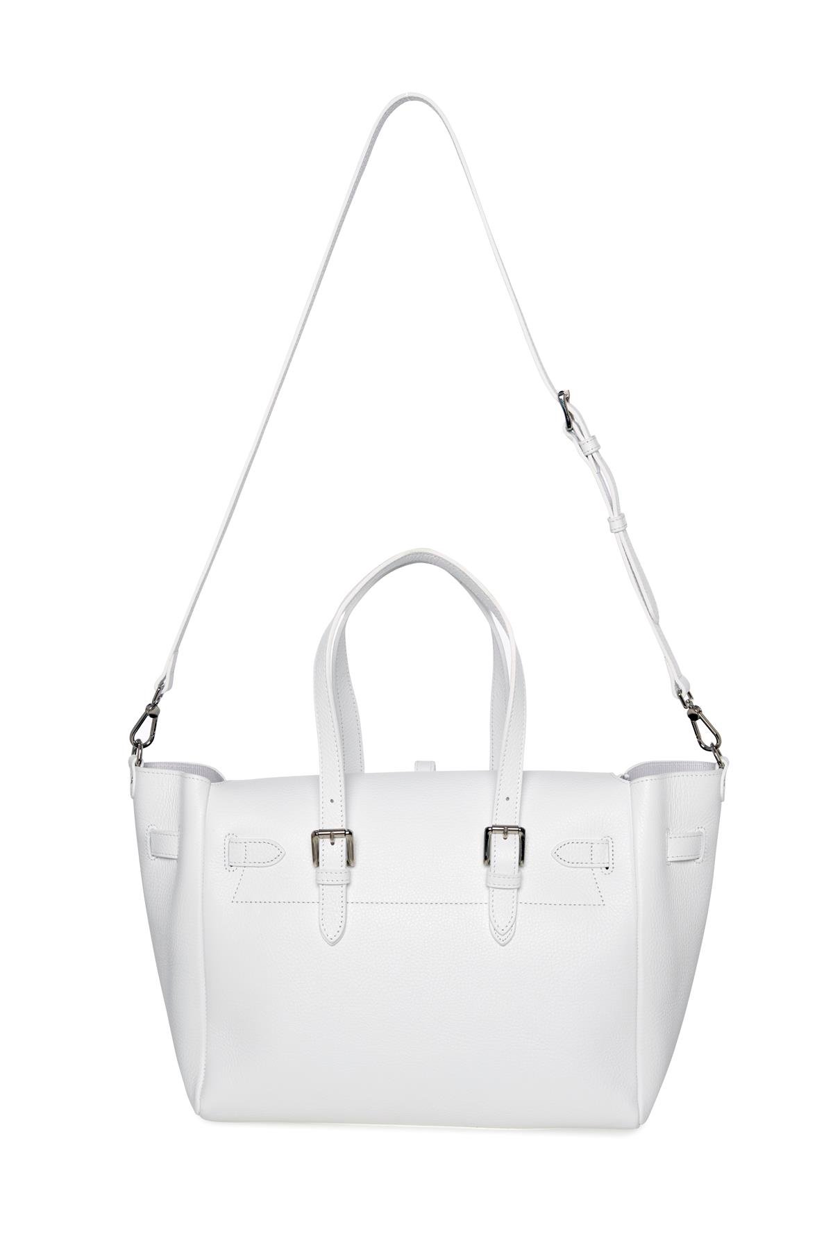 Beyaz Gabrielle Floater Day Bag Silver