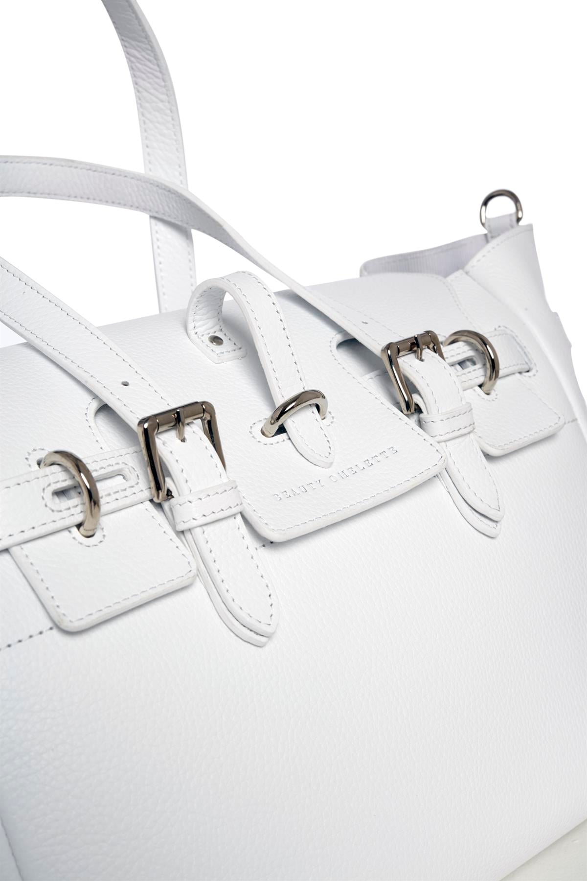 Beyaz Gabrielle Floater Day Bag Silver
