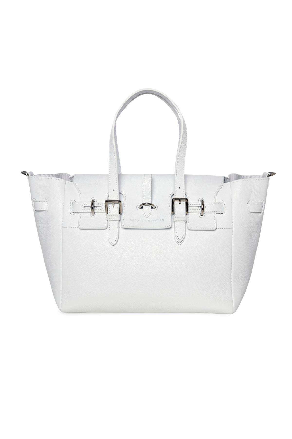 Beyaz Gabrielle Floater Day Bag Silver