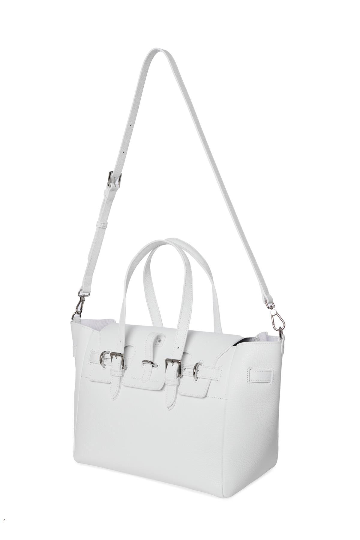 Beyaz Gabrielle Floater Day Bag Silver