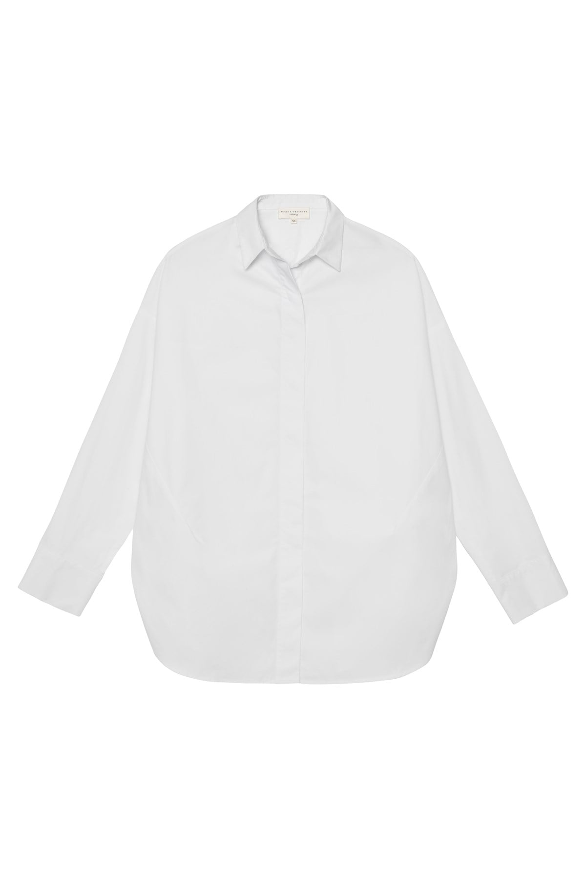 Beyaz Oversize Poplin Gömlek