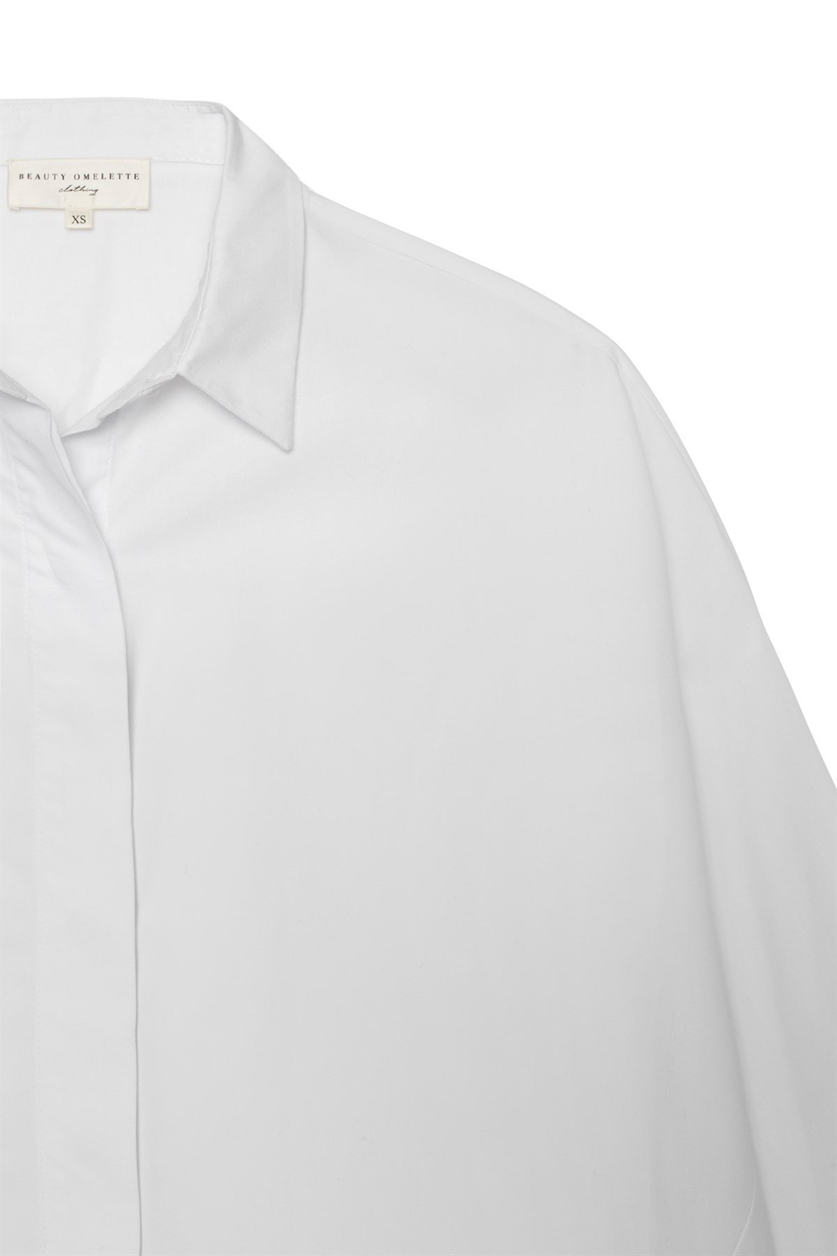 Beyaz Oversize Poplin Gömlek
