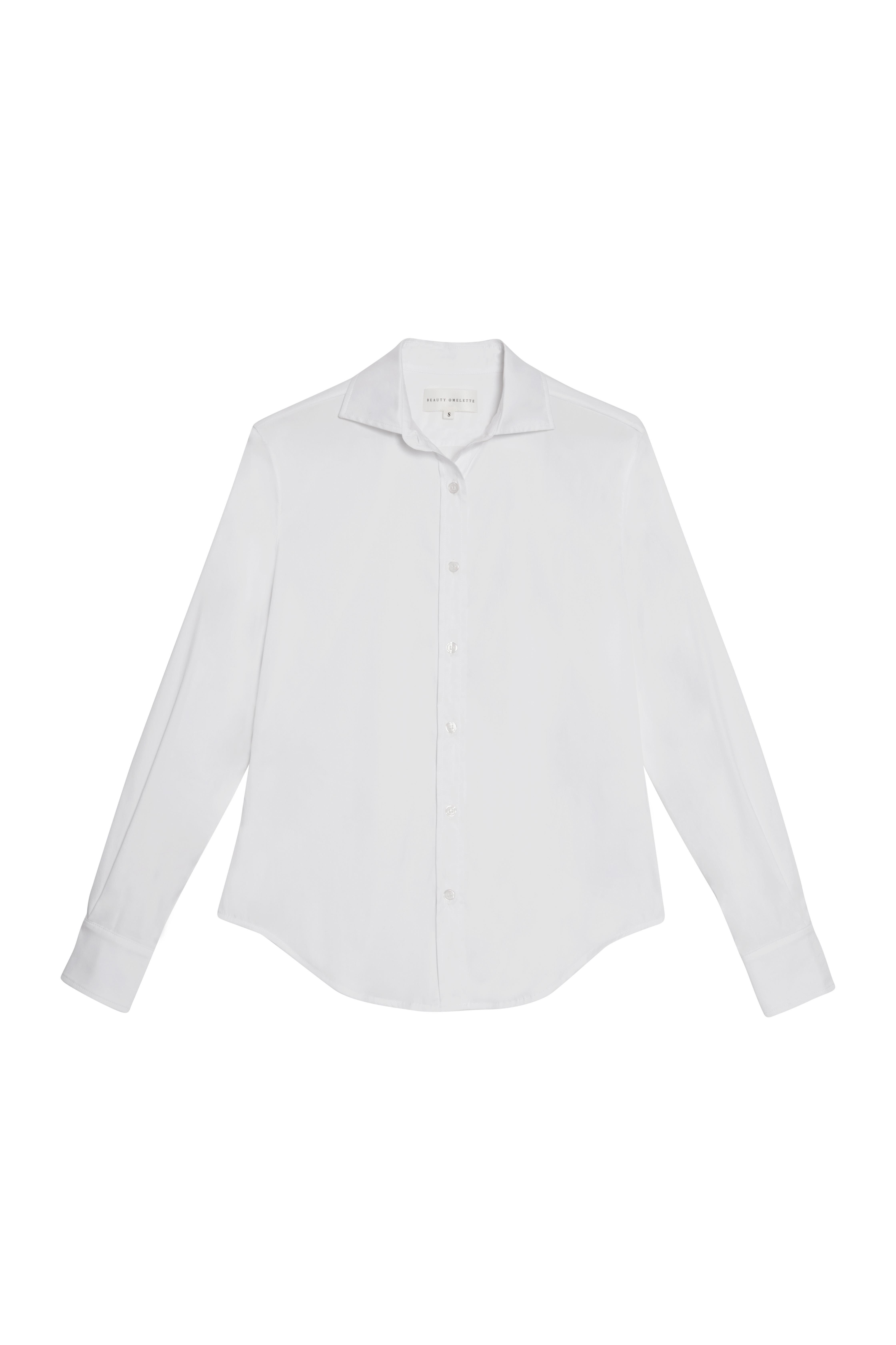 Beyaz Slim Fit Poplin Gömlek