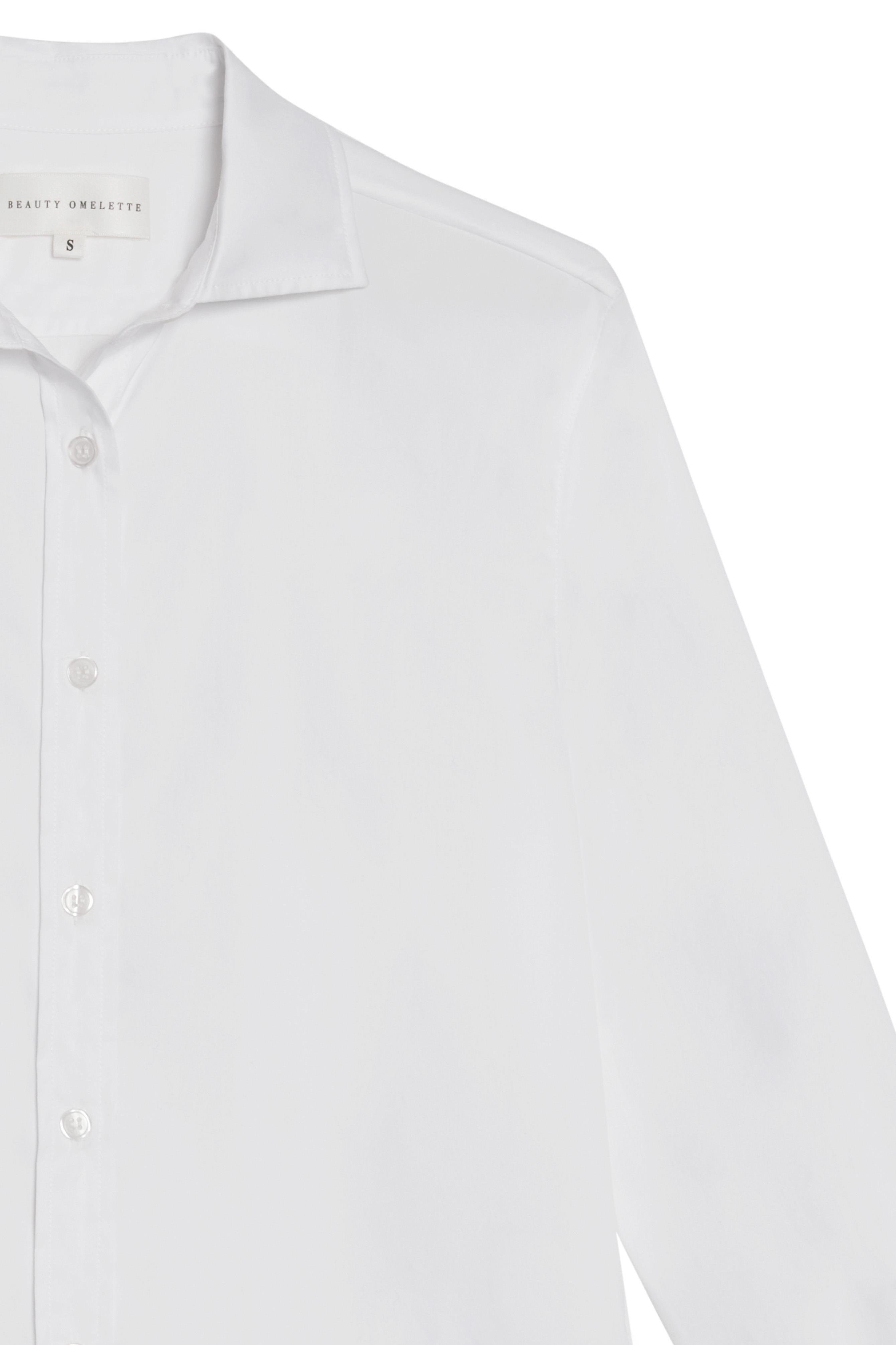 Beyaz Slim Fit Poplin Gömlek