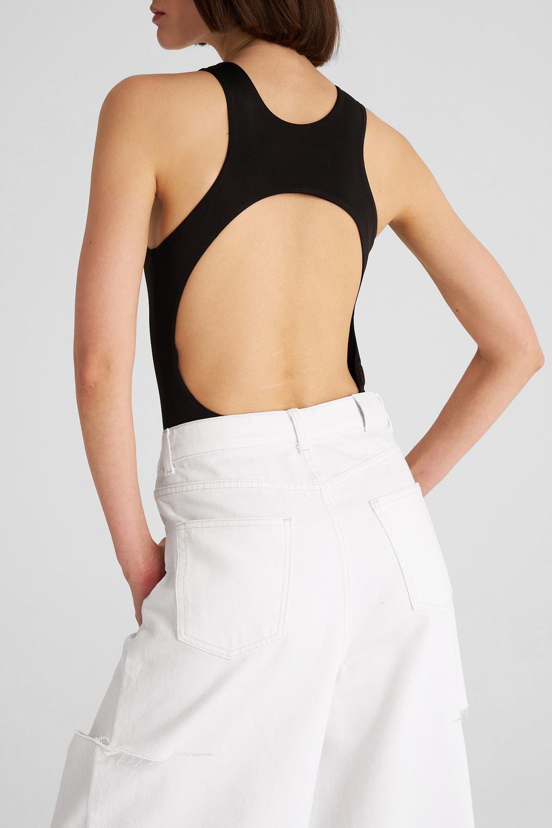 Beyaz Yırtık Detaylı Palazzo Jean