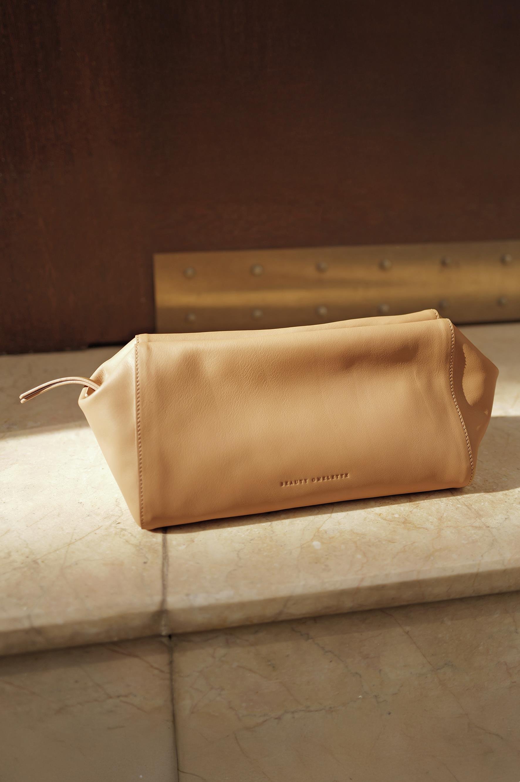 Bisküvi Deri Oxford Clutch