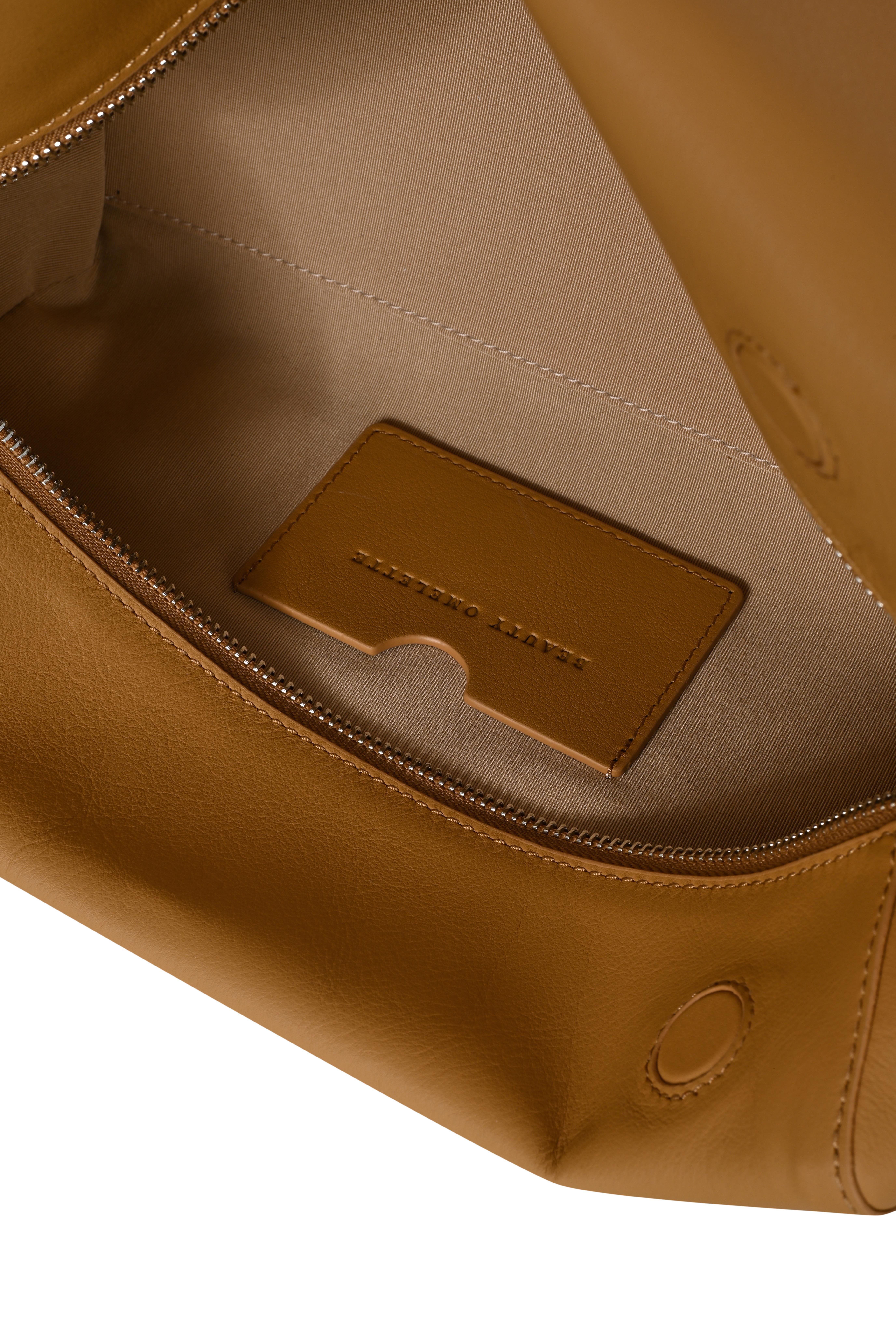 Bisküvi Deri Oxford Clutch