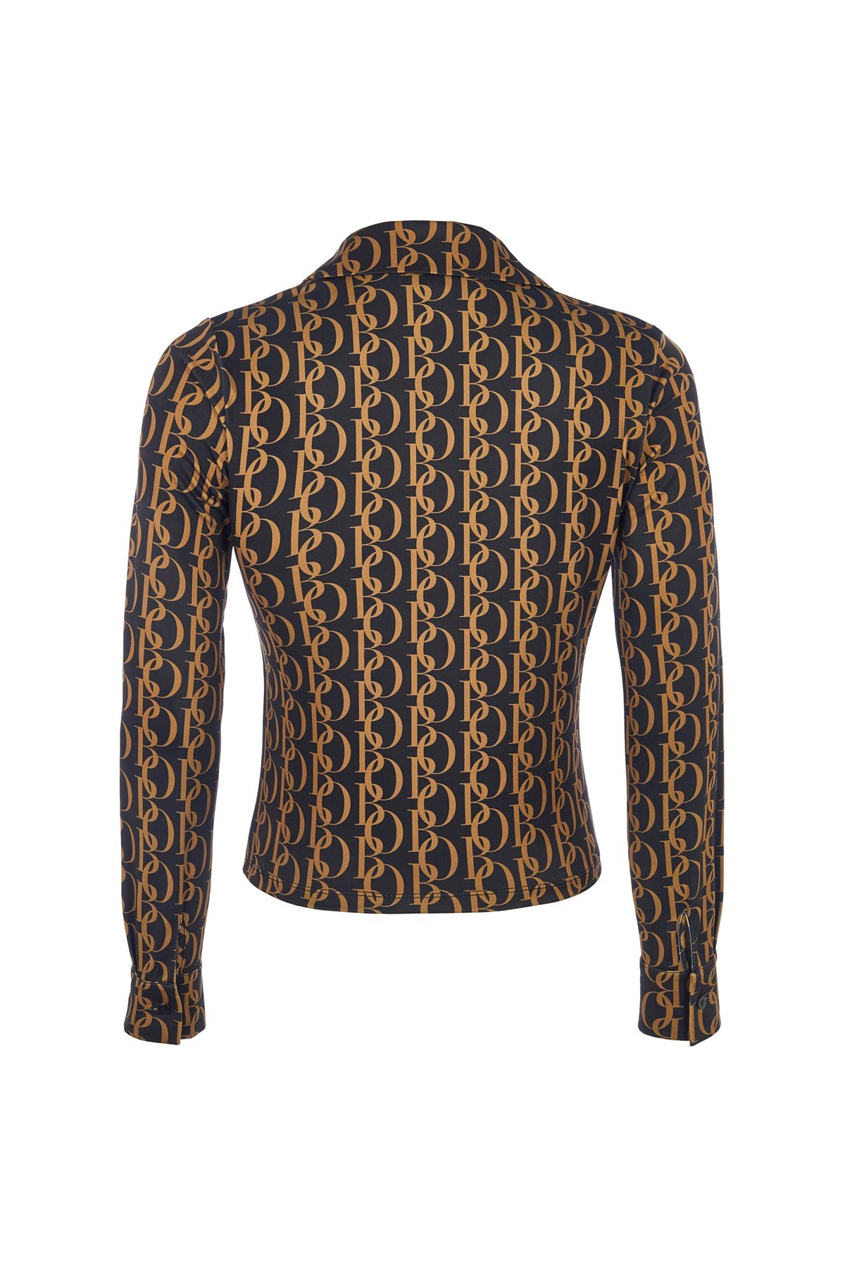 Bo Logo Desen Jarse Streç Gömlek