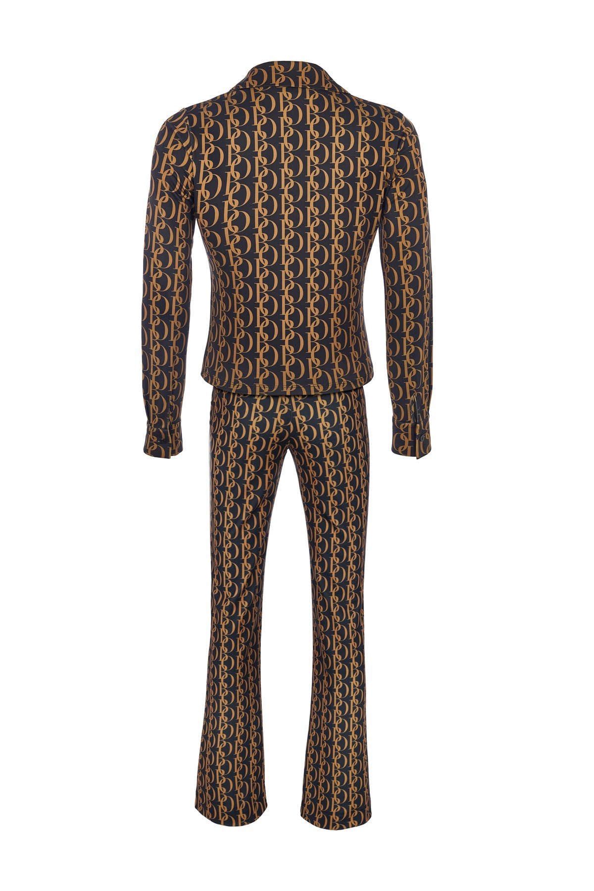 Bo Logo Desen Jarse Streç Gömlek