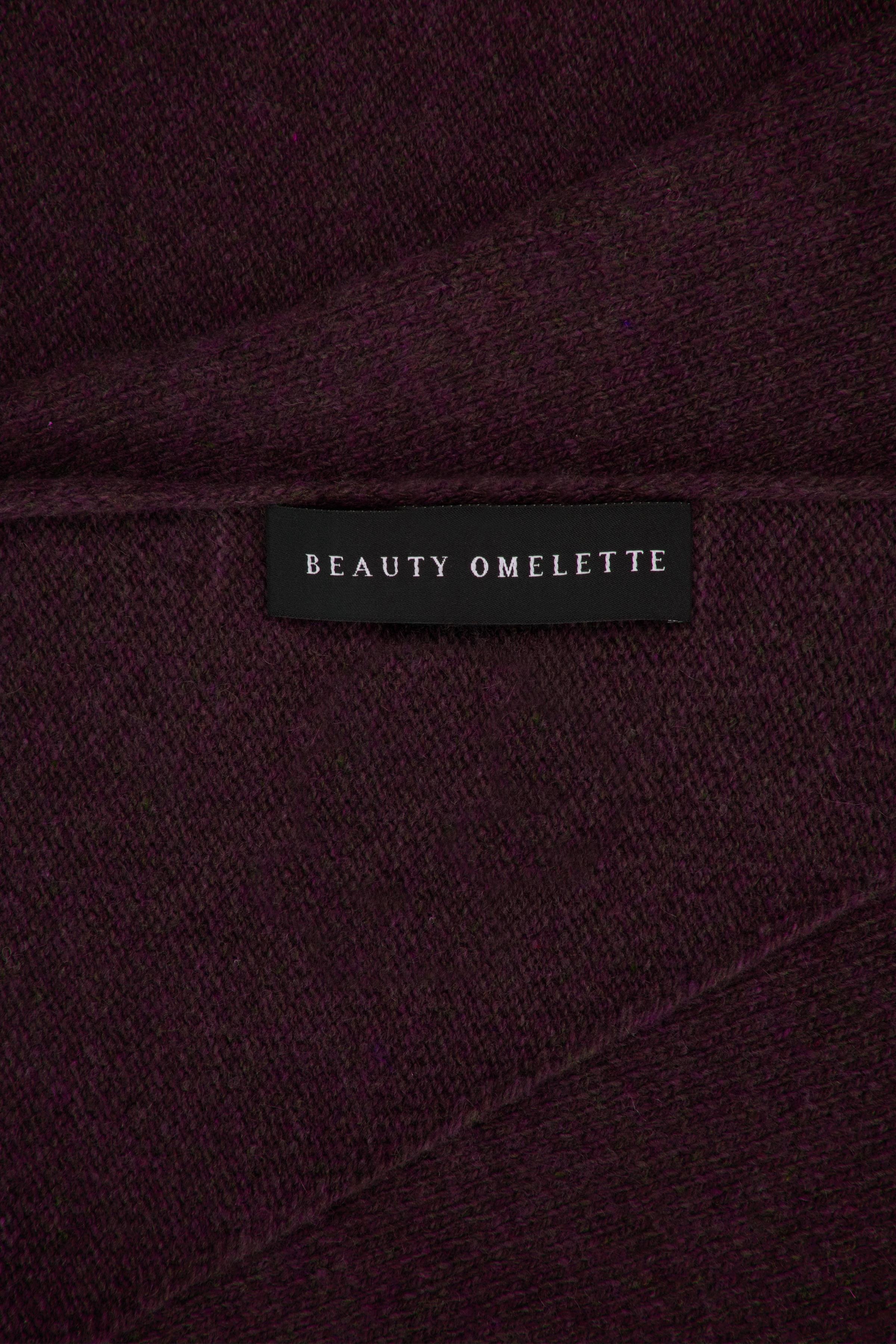 Bordo %100 Kaşmir Bandana Fular