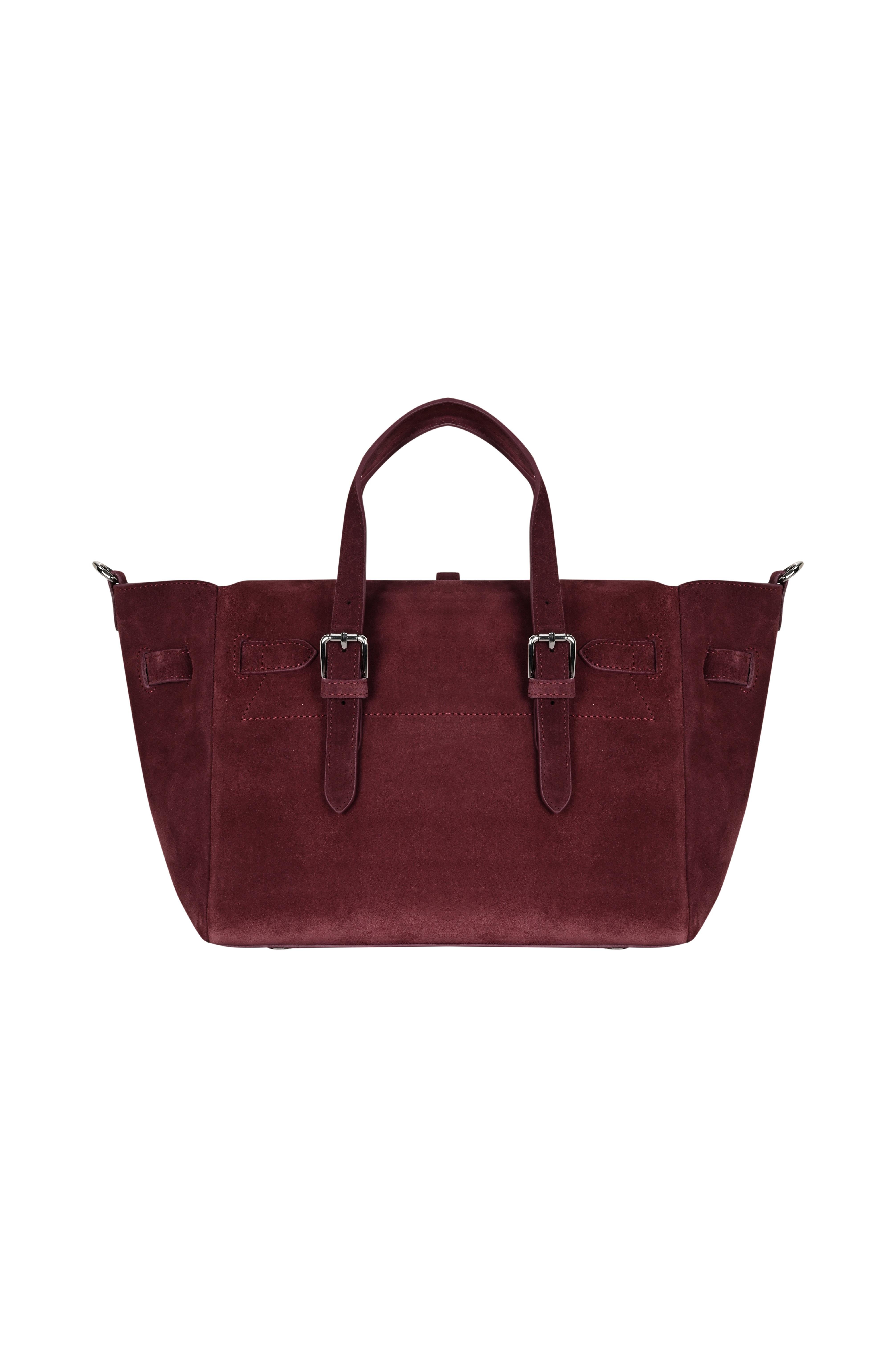 Bordo Gabrielle Süet Medium Bag Silver