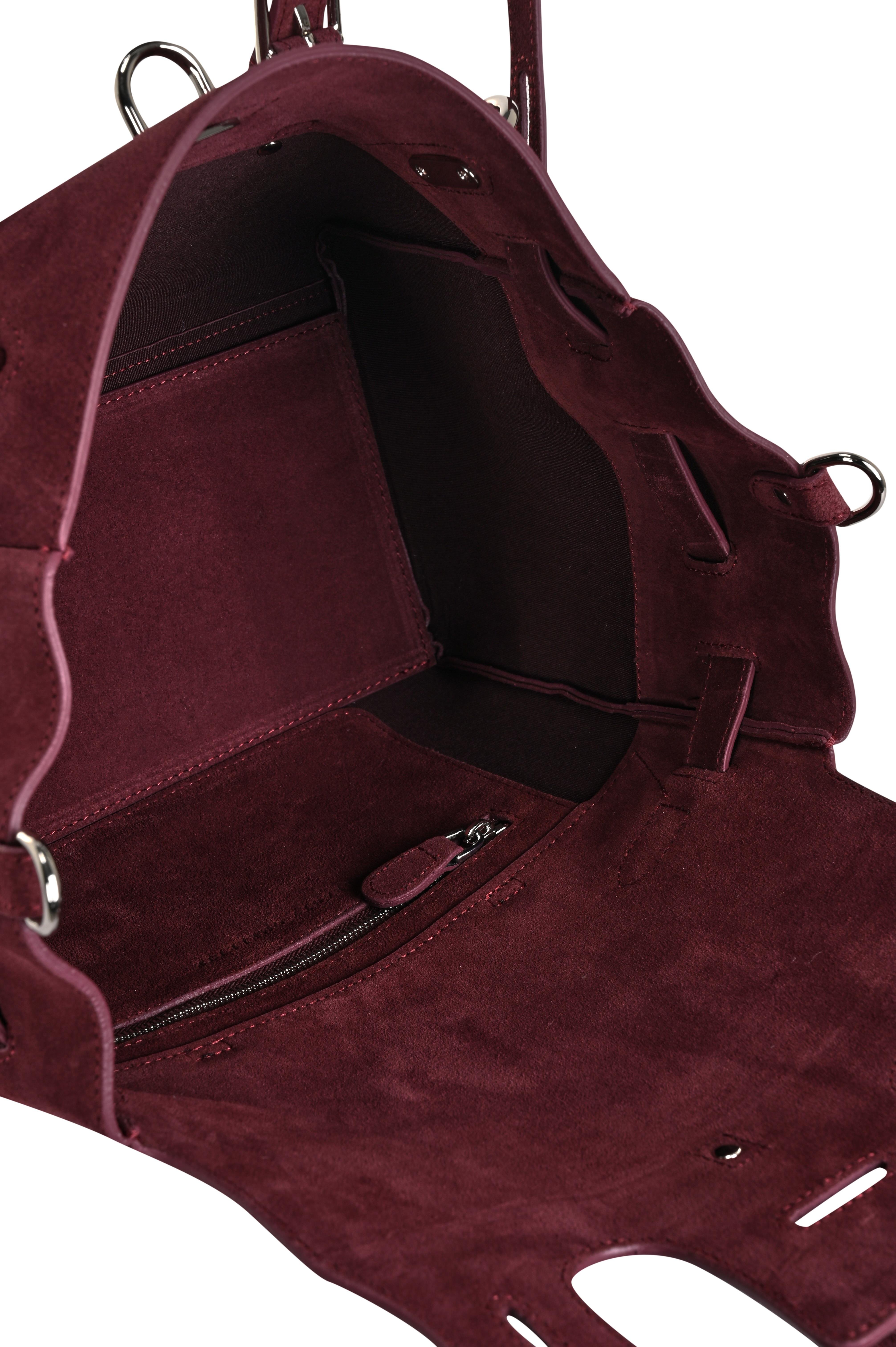 Bordo Gabrielle Süet Medium Bag Silver