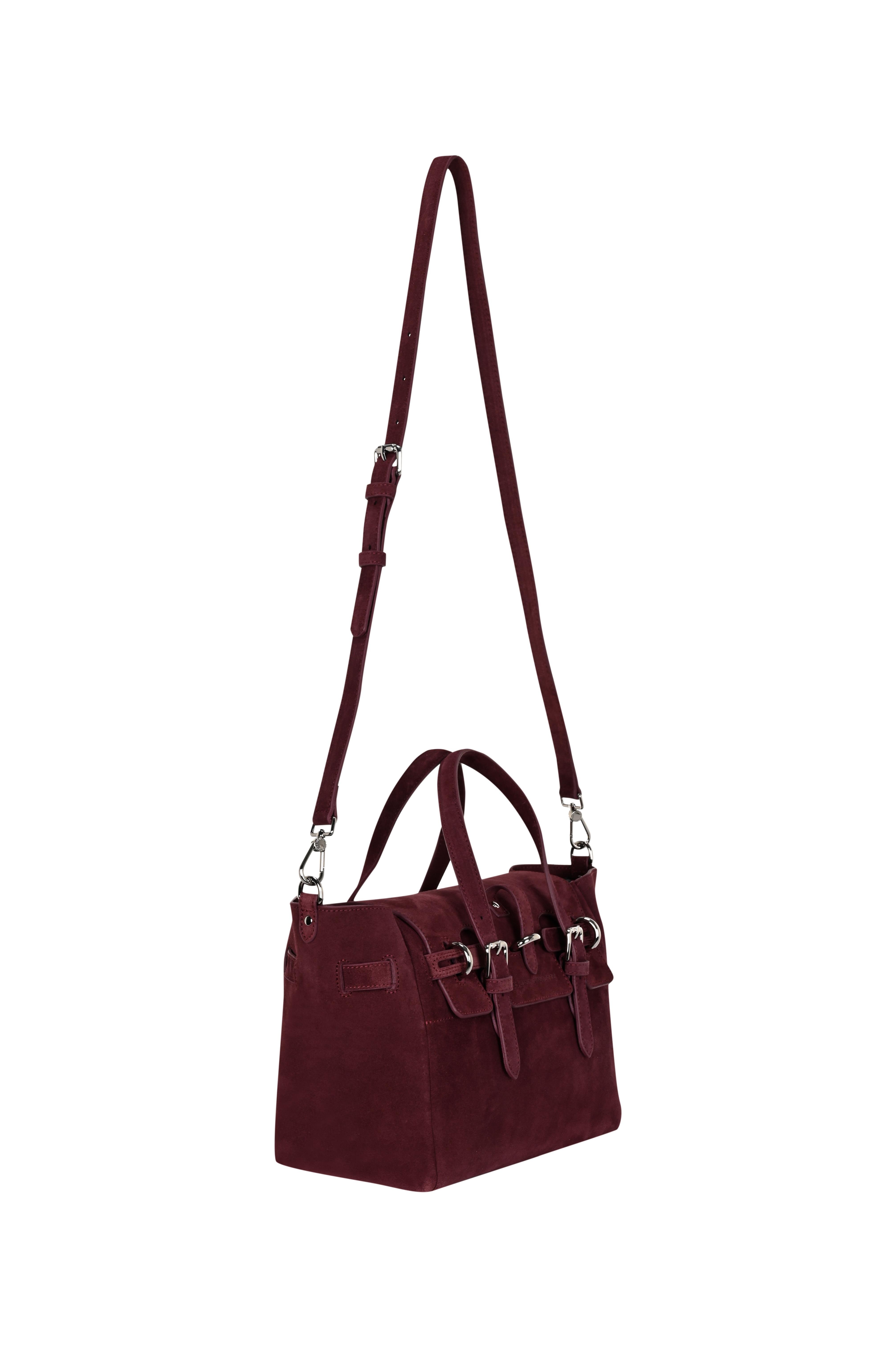 Bordo Gabrielle Süet Medium Bag Silver
