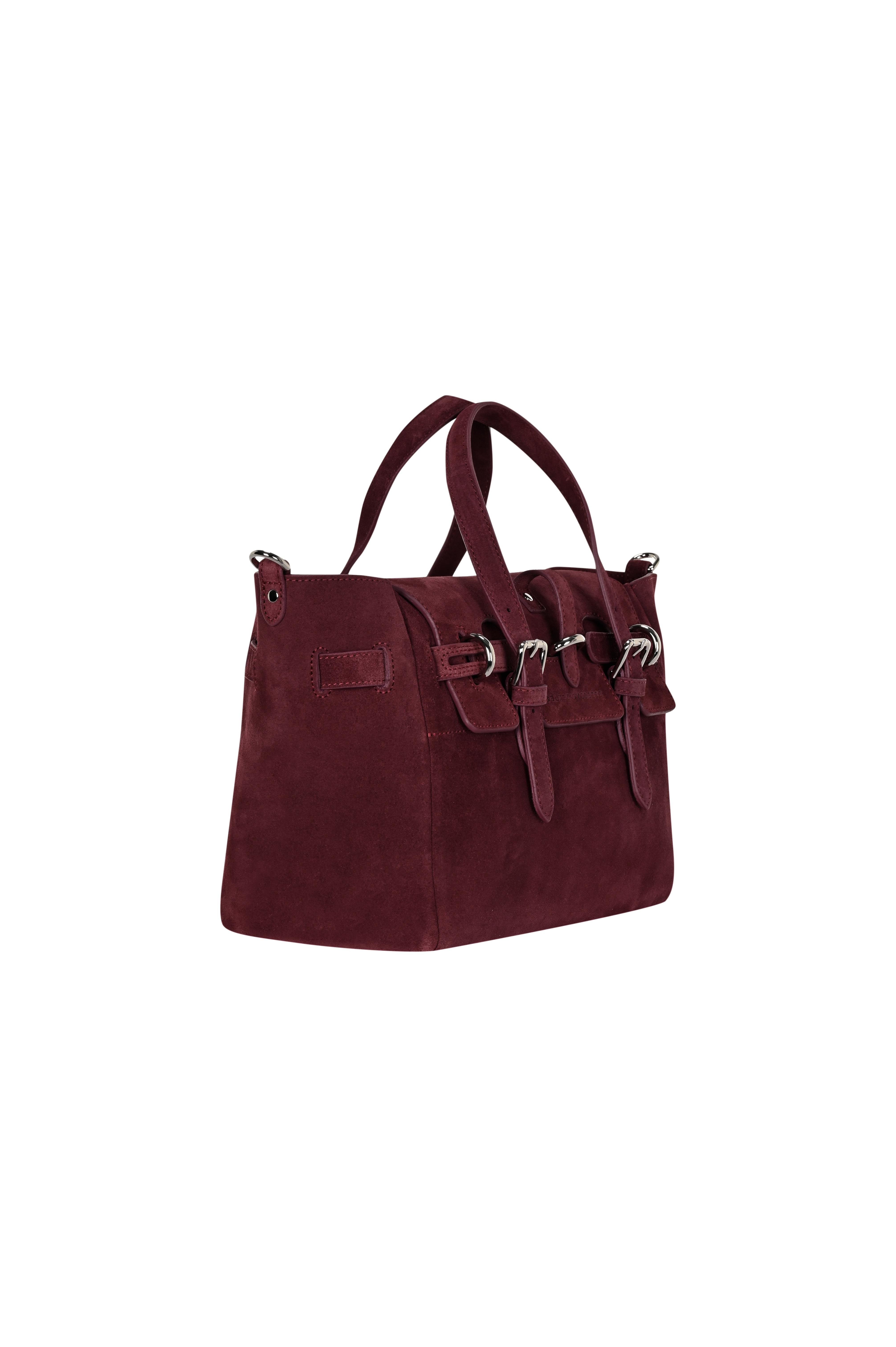 Bordo Gabrielle Süet Medium Bag Silver