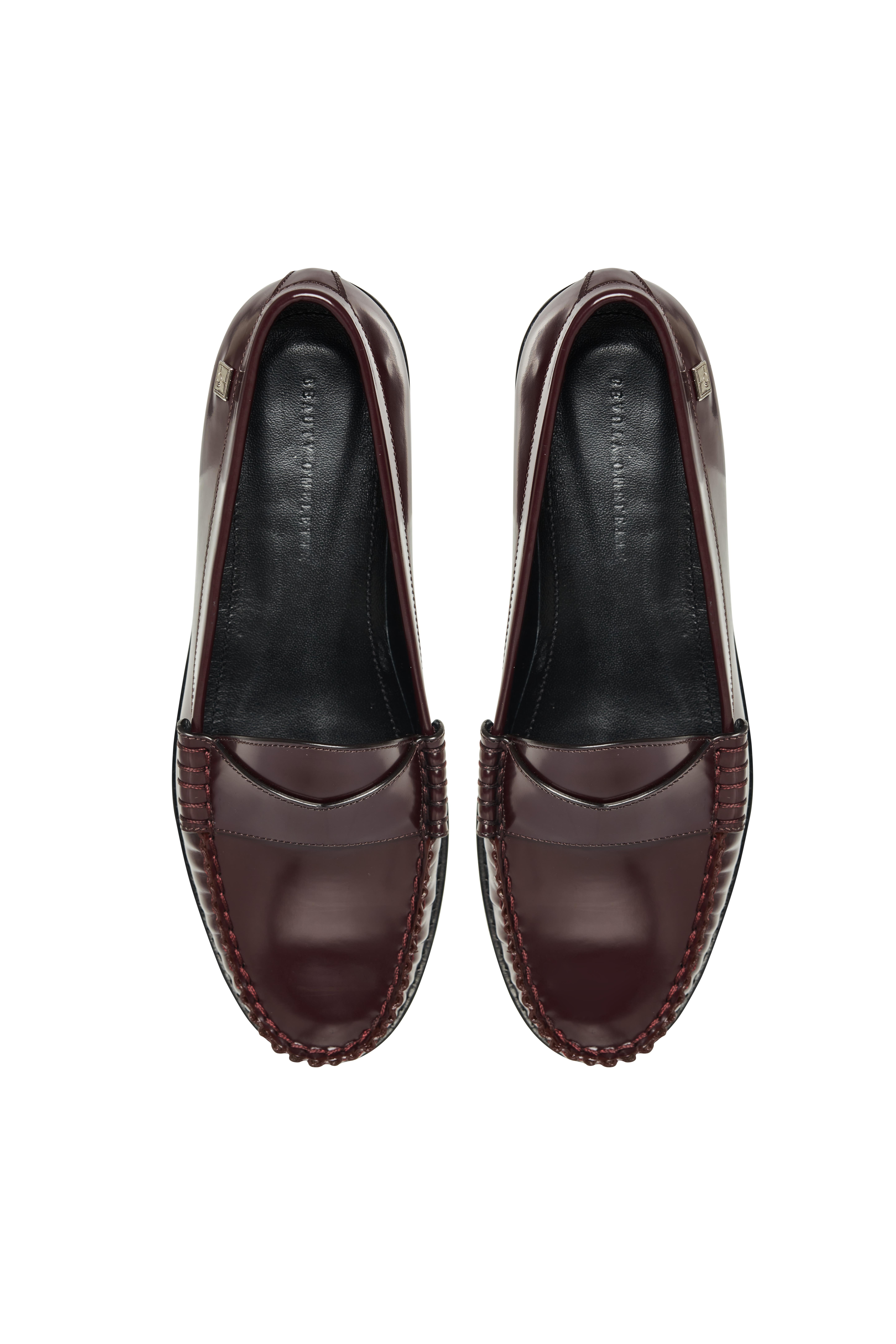 Bordo Klasik Deri Loafer