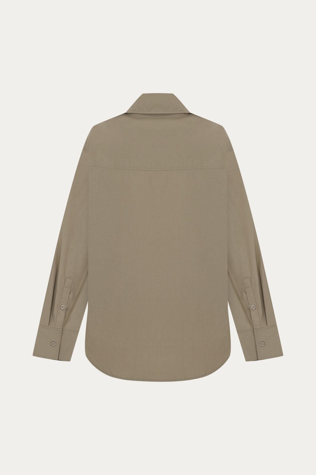 Camel Kavisli Poplin Gömlek