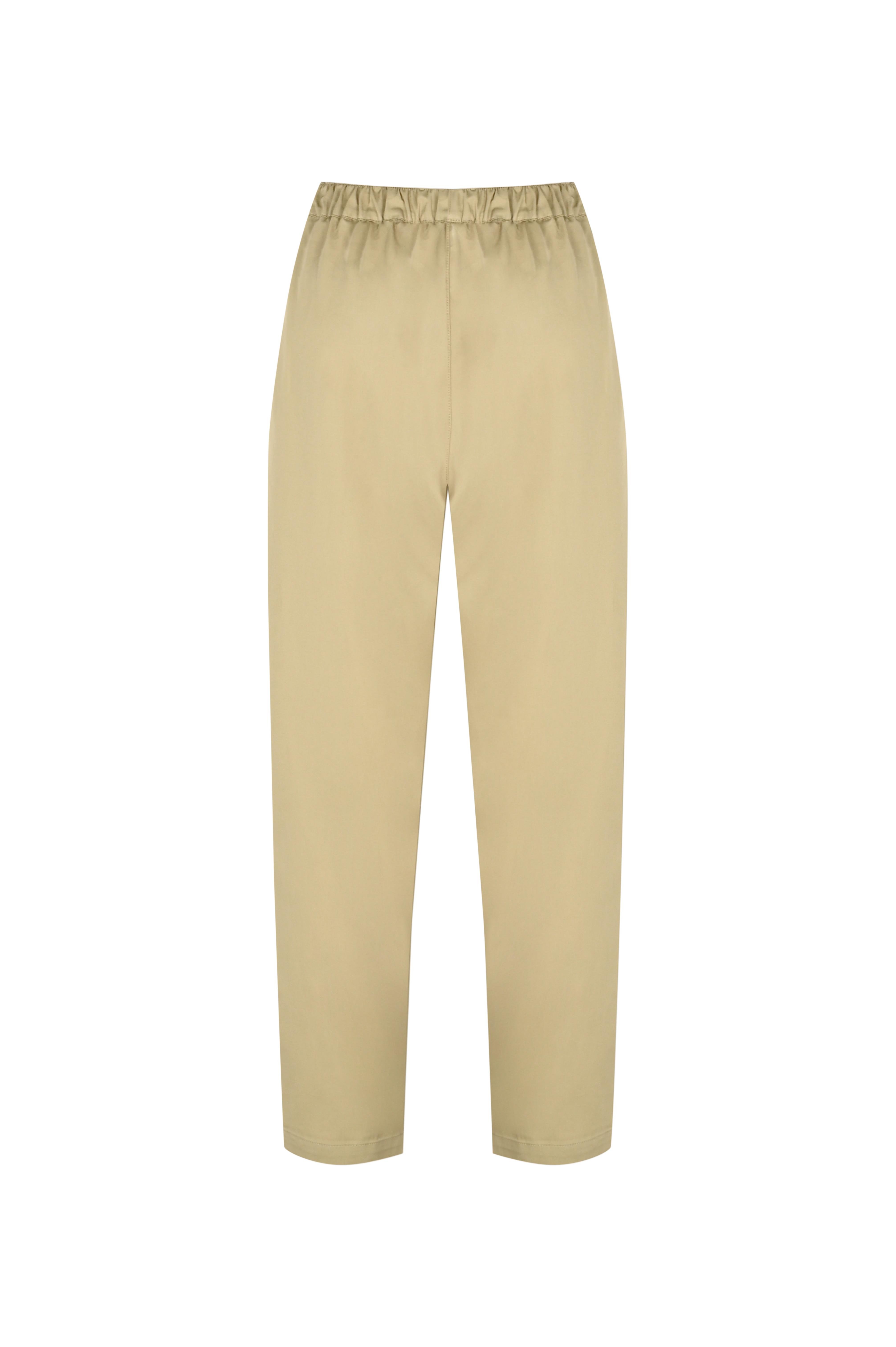 Camel Pilili Gabardin Pantolon