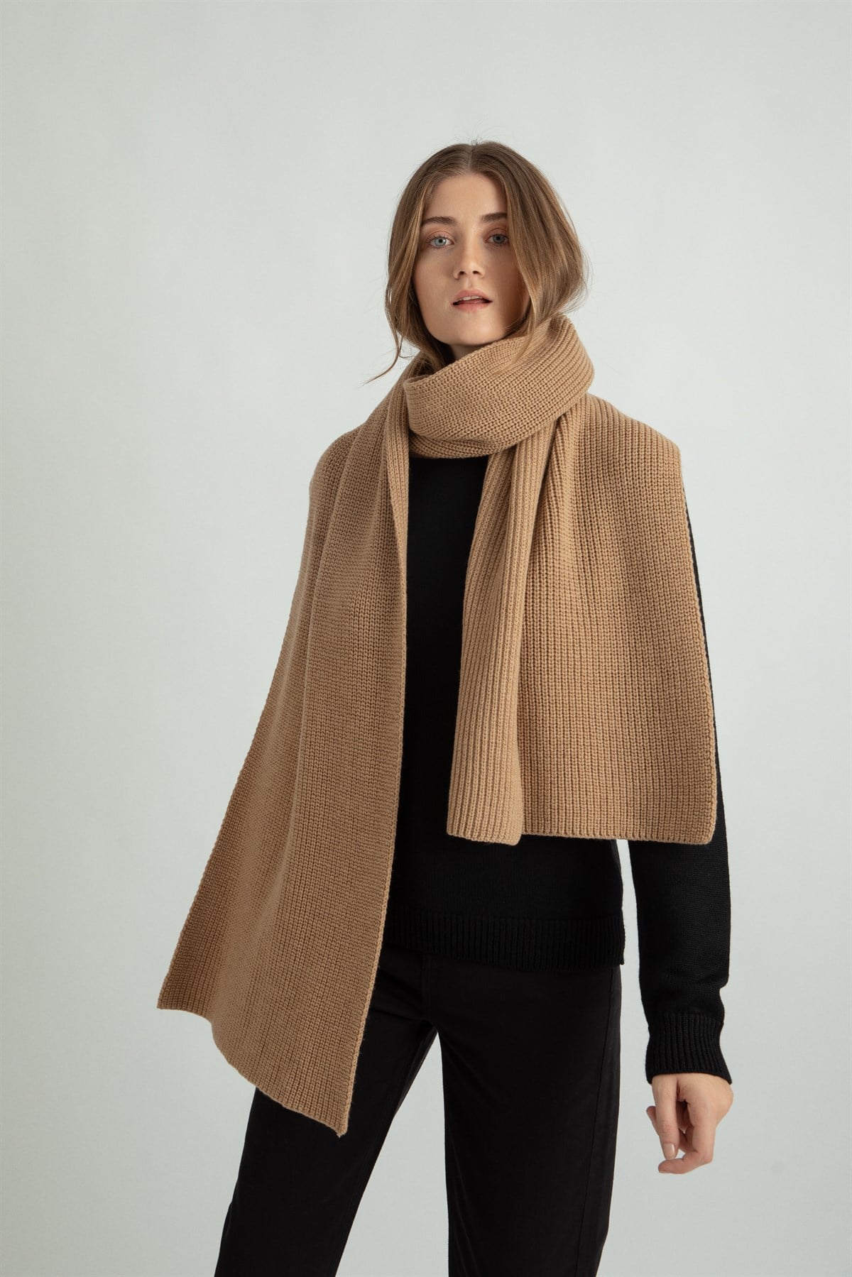 Camel Yün Atkı