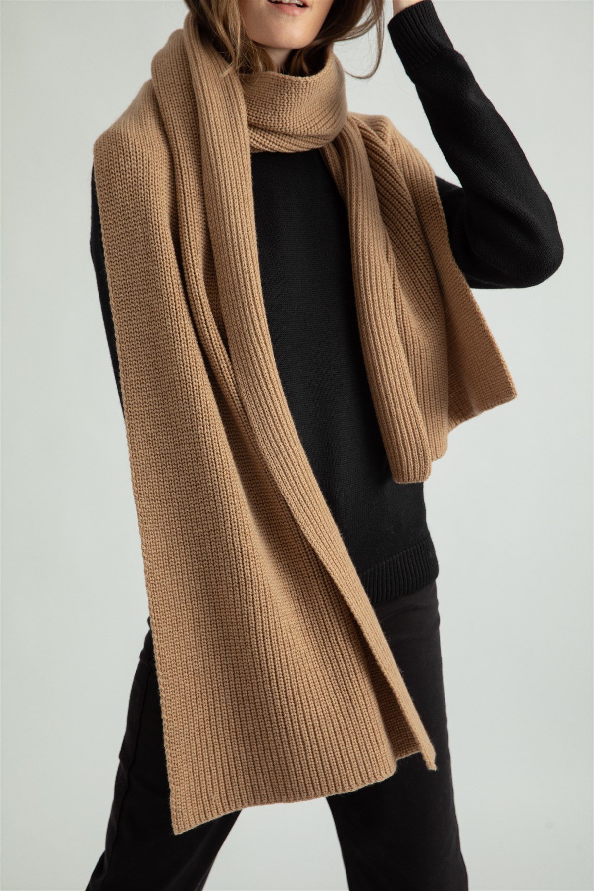 Camel Yün Atkı
