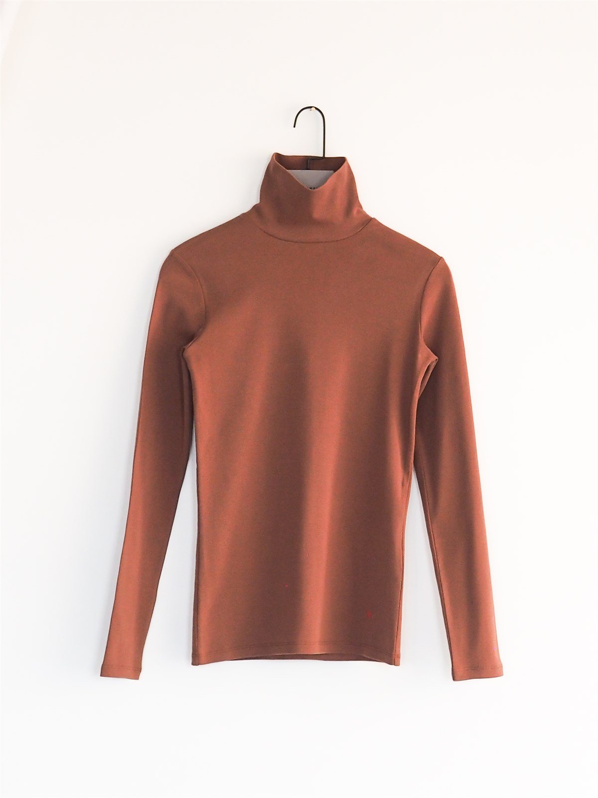 Caramel Balıkçı Yaka Uzun Kollu  T-shirt