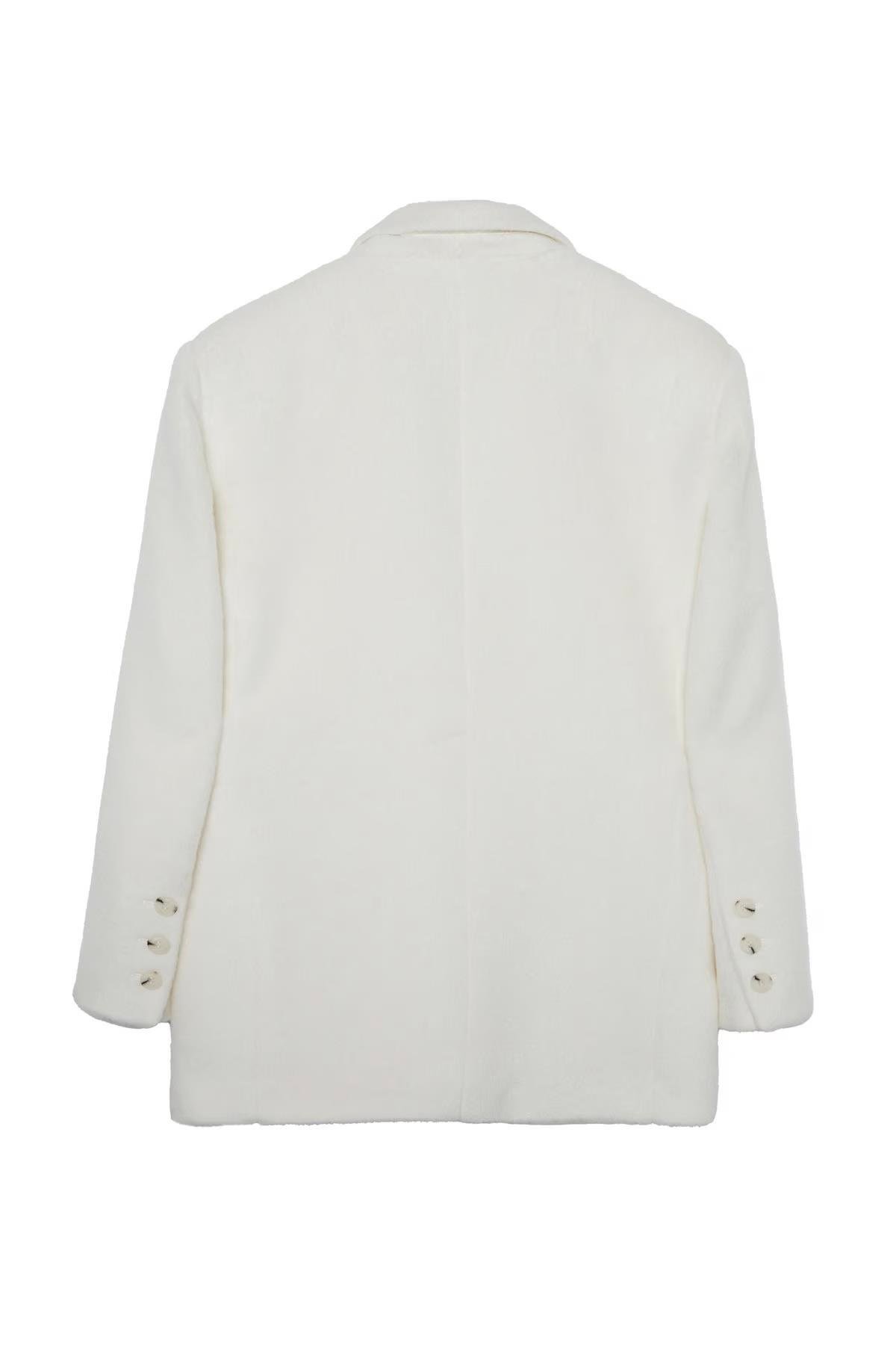 Ekru Daddy Alpaka Ceket Kaban - Exclusive Collection