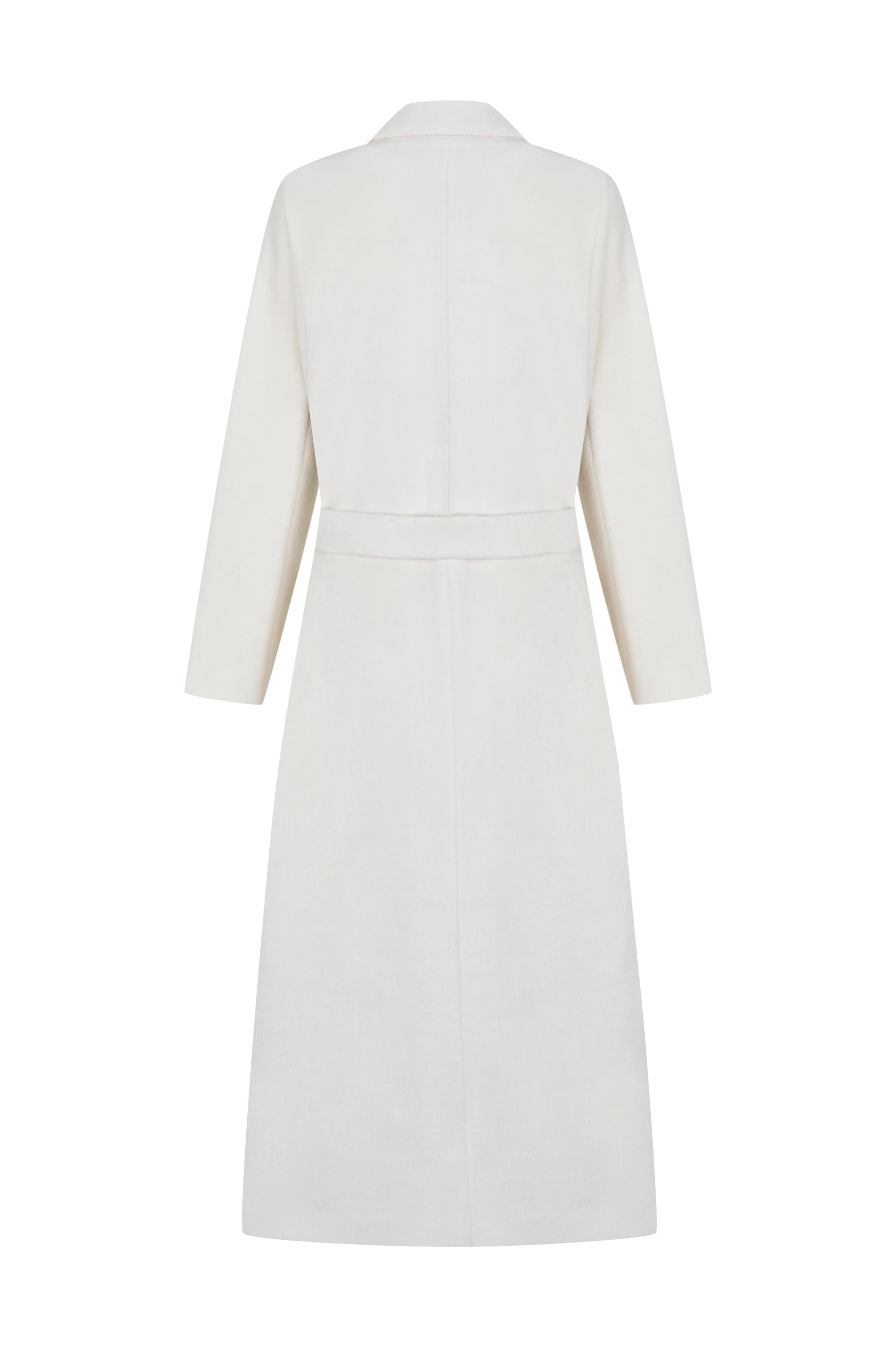 Ekru İstanbul Alpaka Klasik Palto