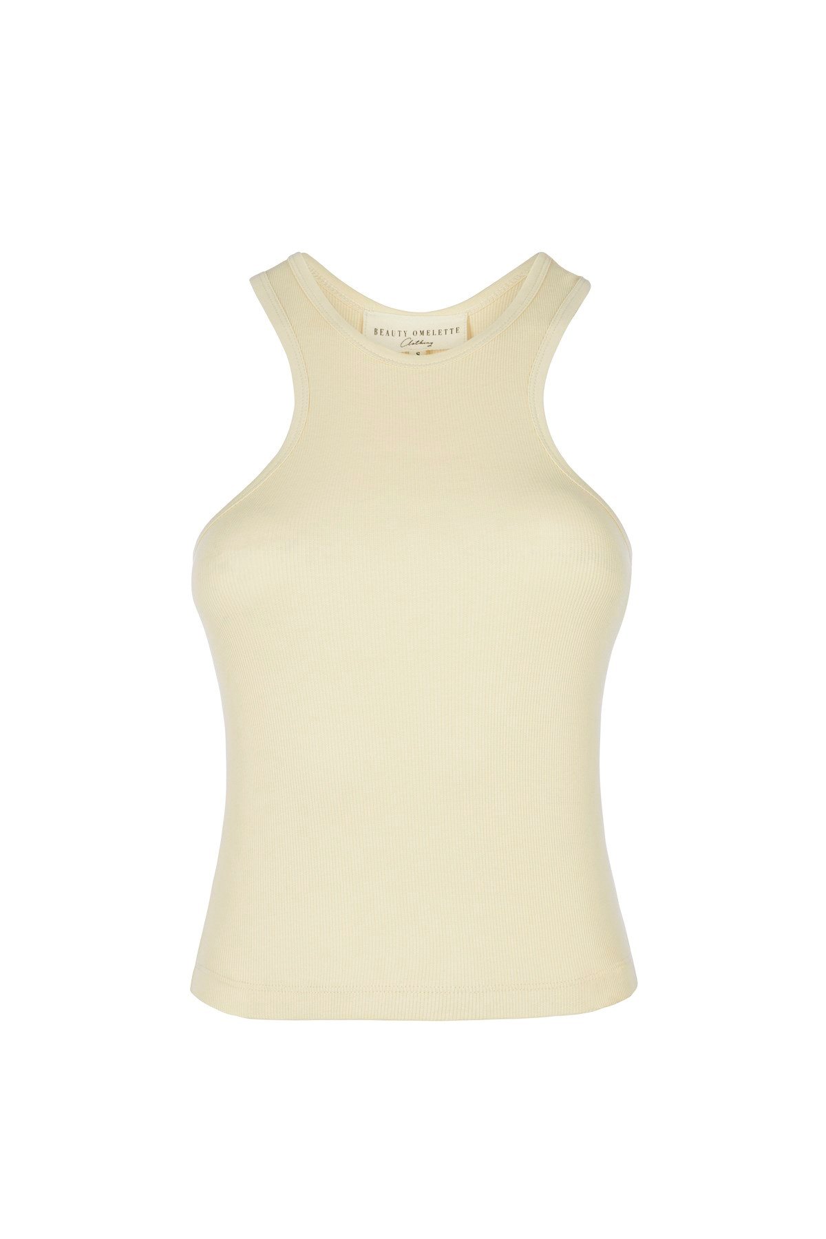 Ekru Kaşkorse Halter Yaka Atlet