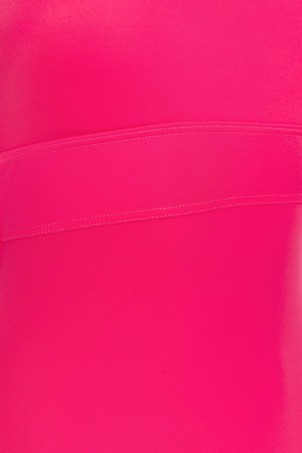 Fuşya Asimetrik Yaka Mayo