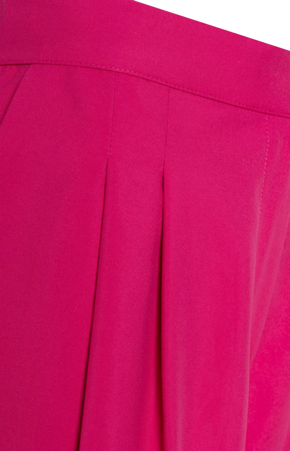 Fuşya Pensli Arkası Lastikli Bol Pantolon