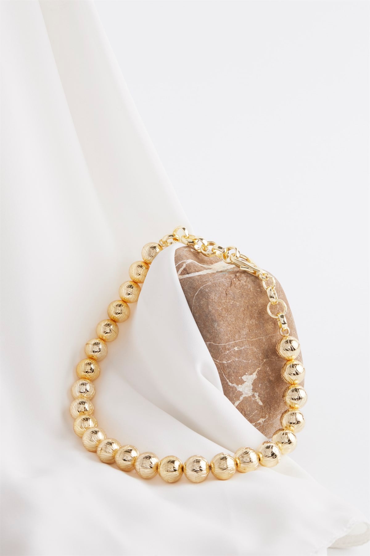 Gold Top Form Kısa Kolye