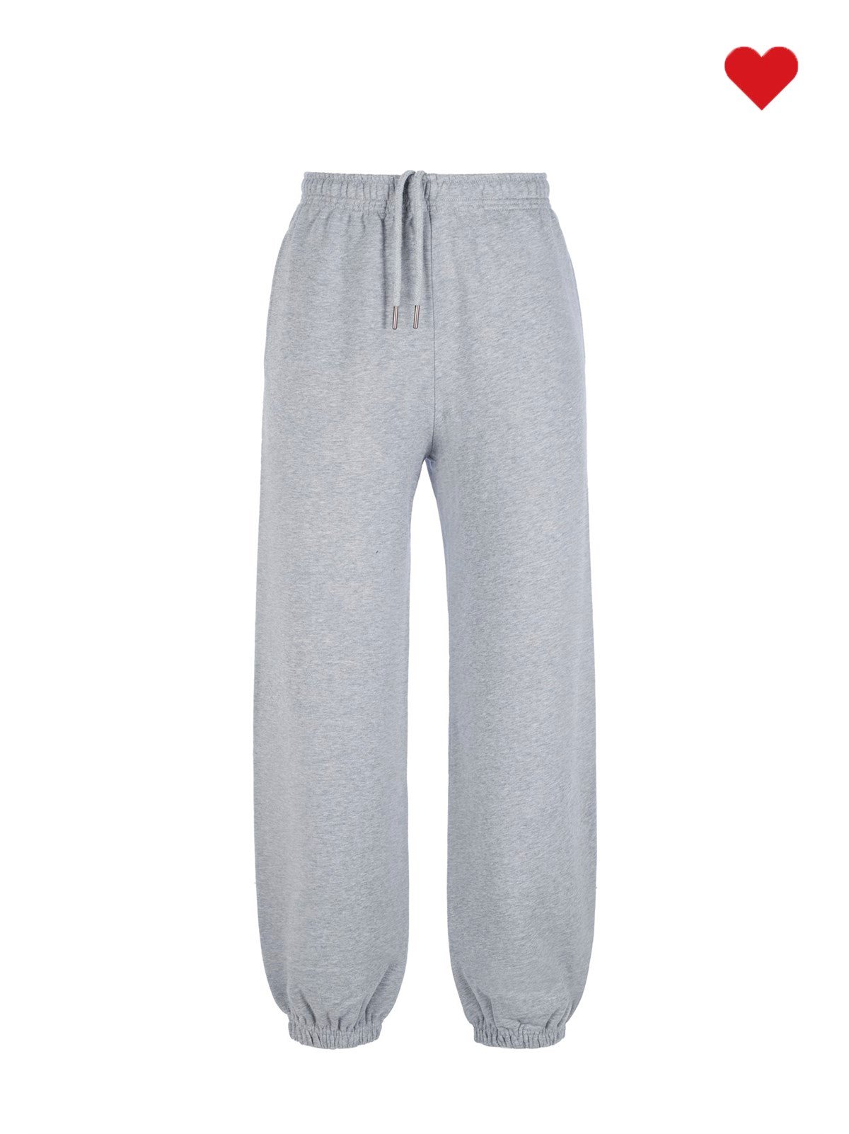 Gri Bol Paçası Lastikli Sweatpants