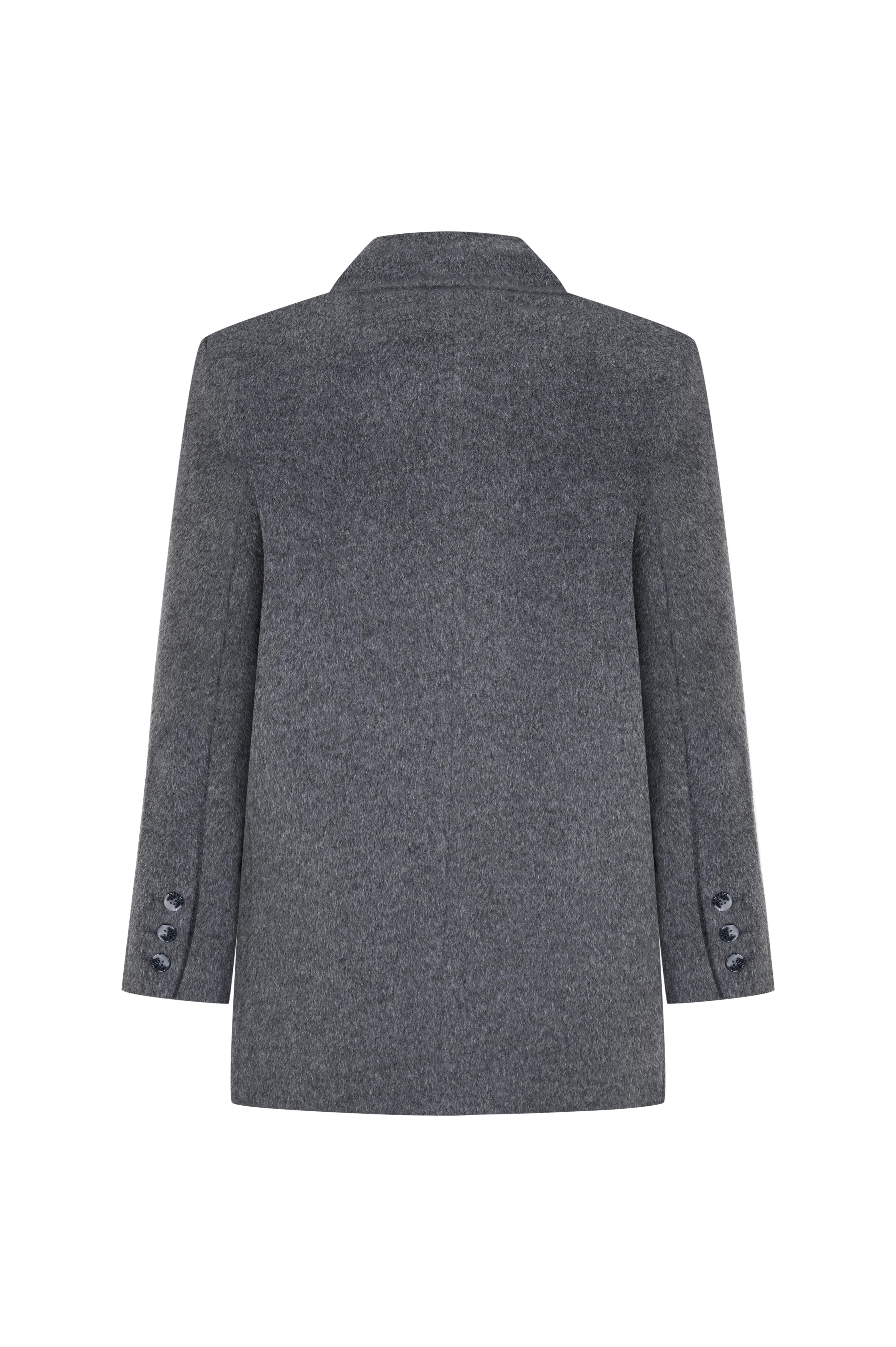 Gri Daddy Alpaka Ceket Kaban - Exclusive Collection