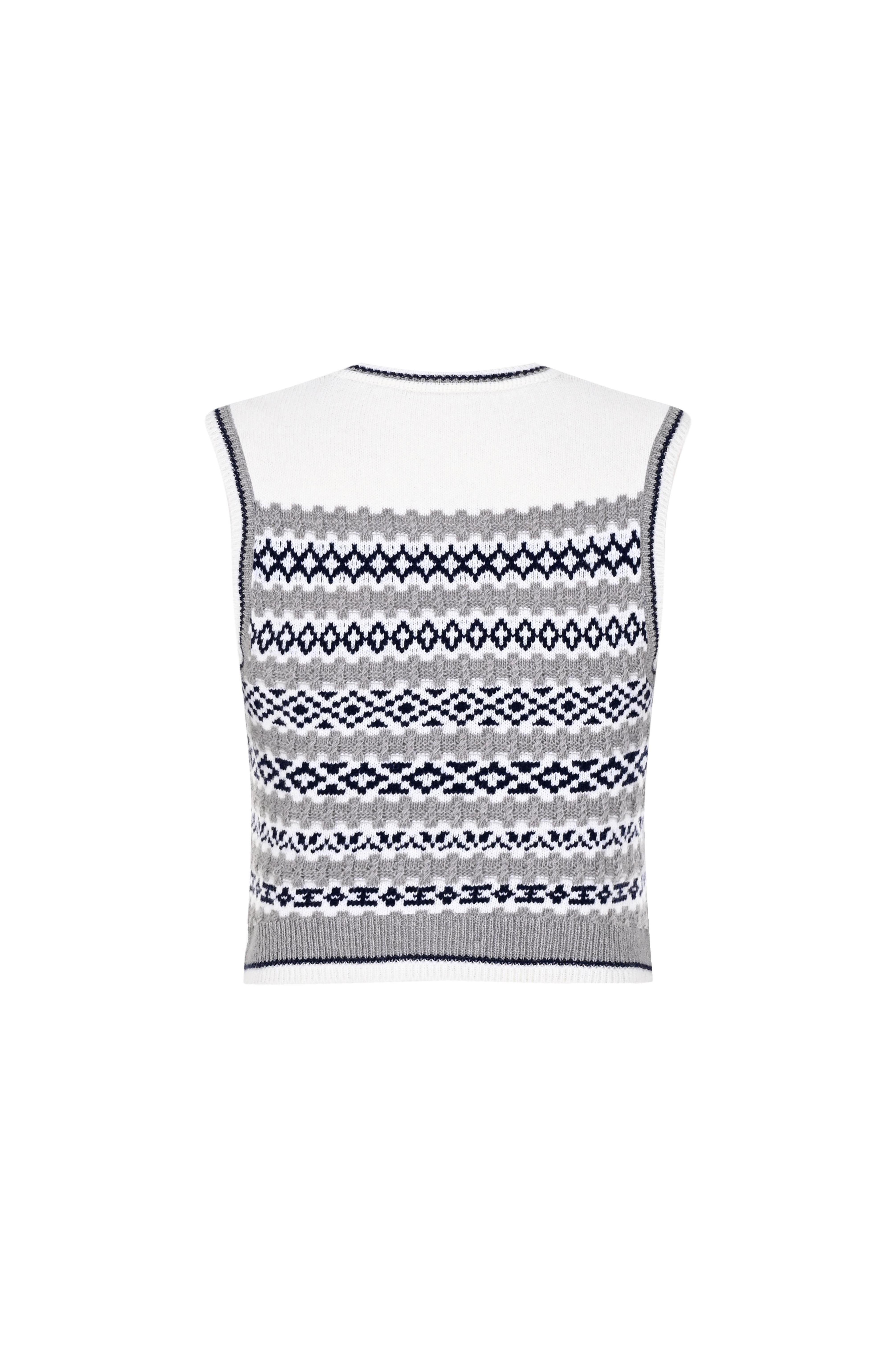 Gri Jakarlı Yün Süveter