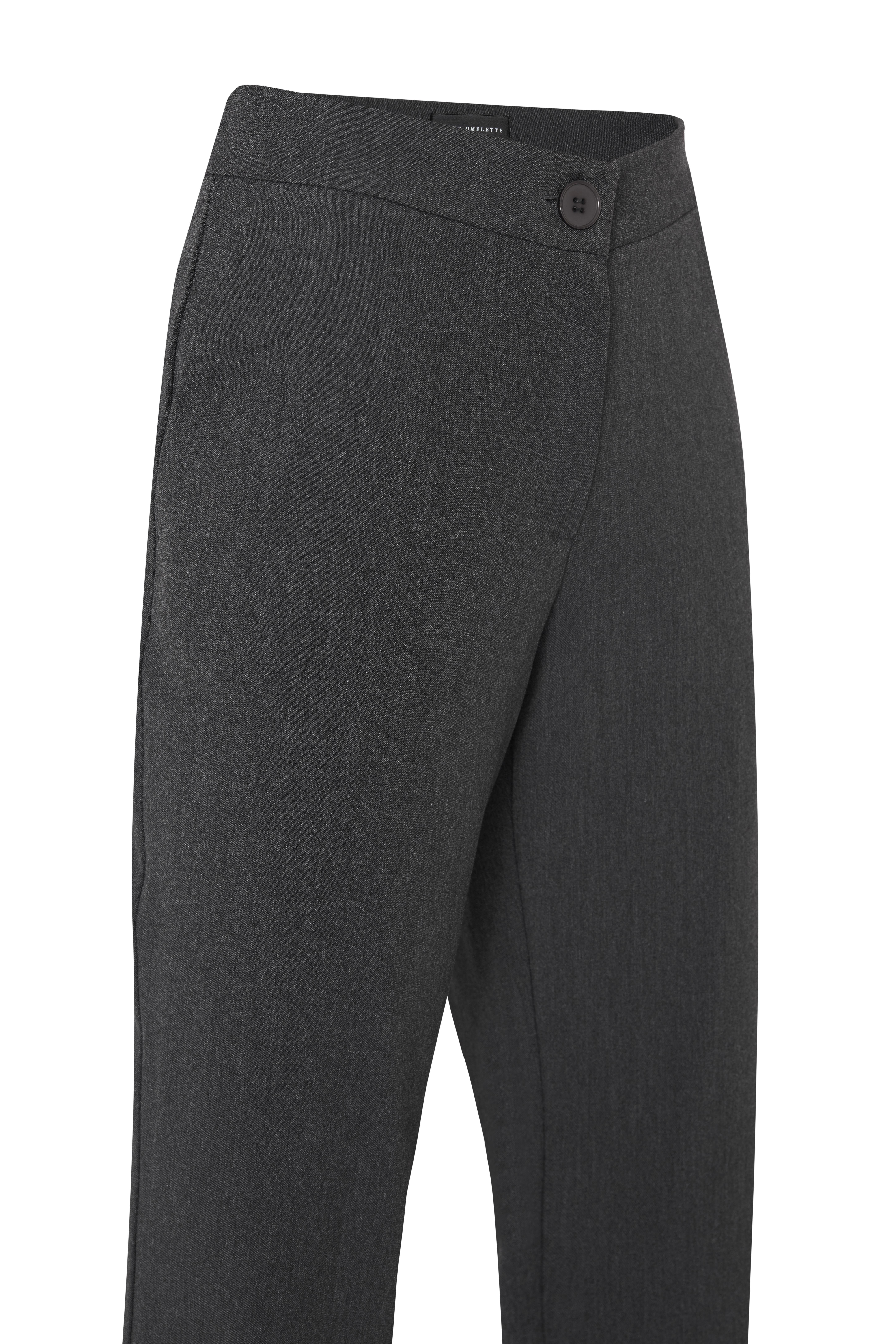 Gri Kemerli Straight Fit Pantolon