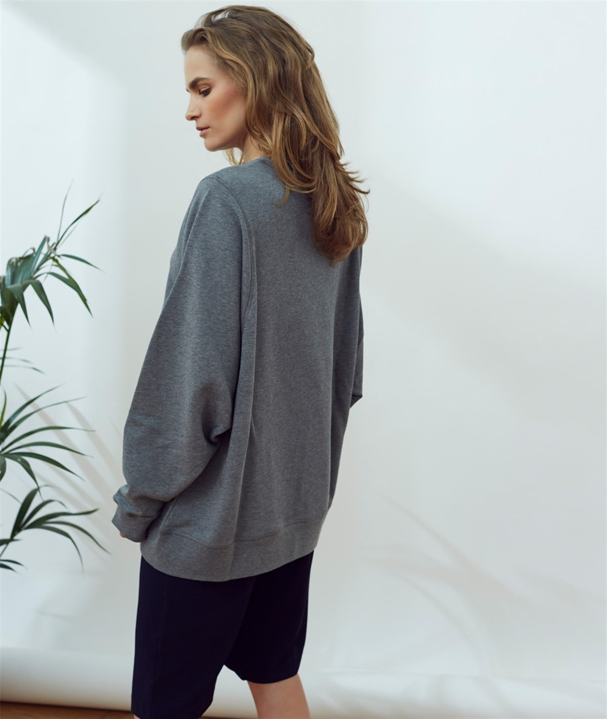 Gri Klasik Sweatshirt 