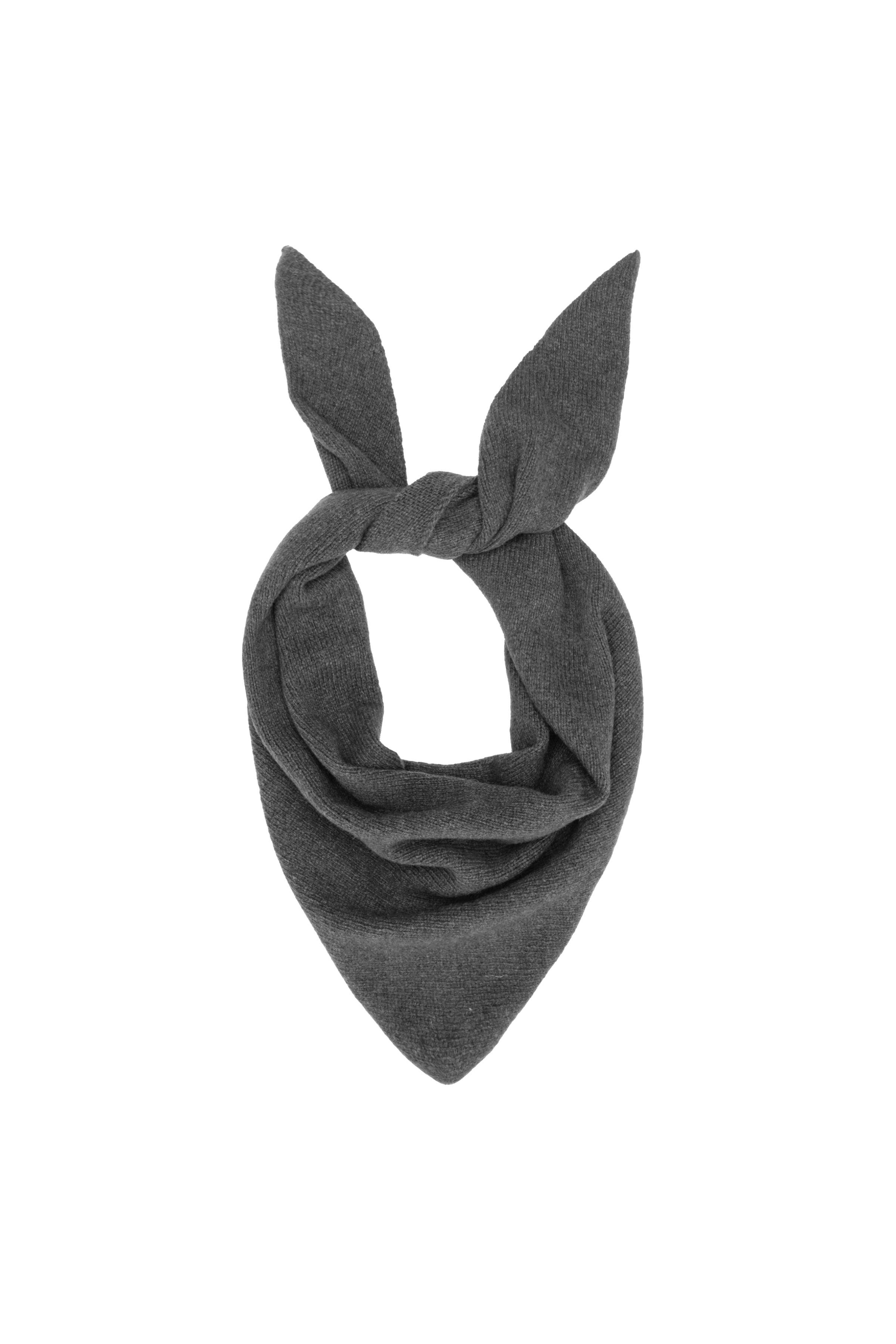 Gri Melanj %100 Kaşmir Bandana Fular