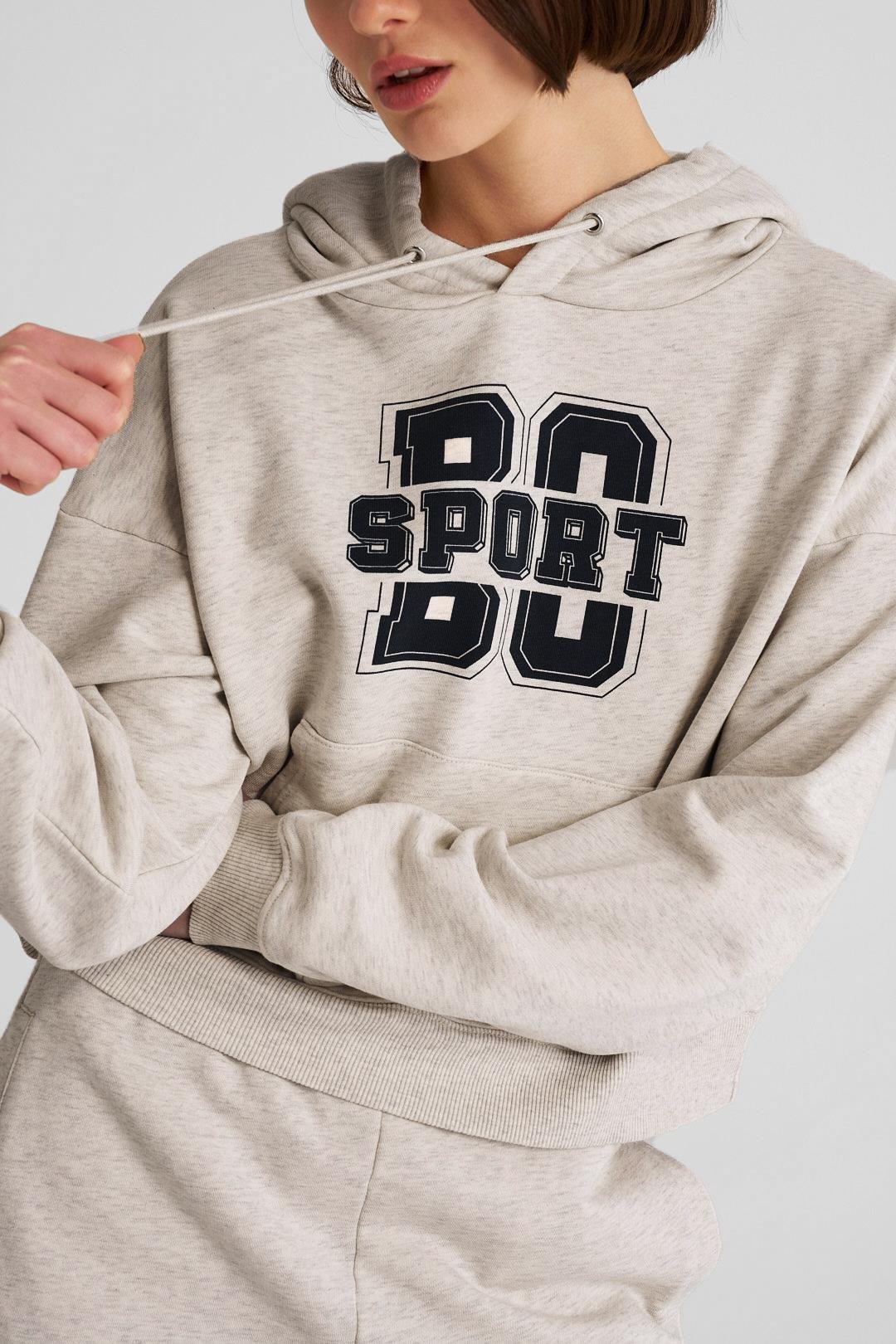 Gri Melanj BO Sport Mini Şort