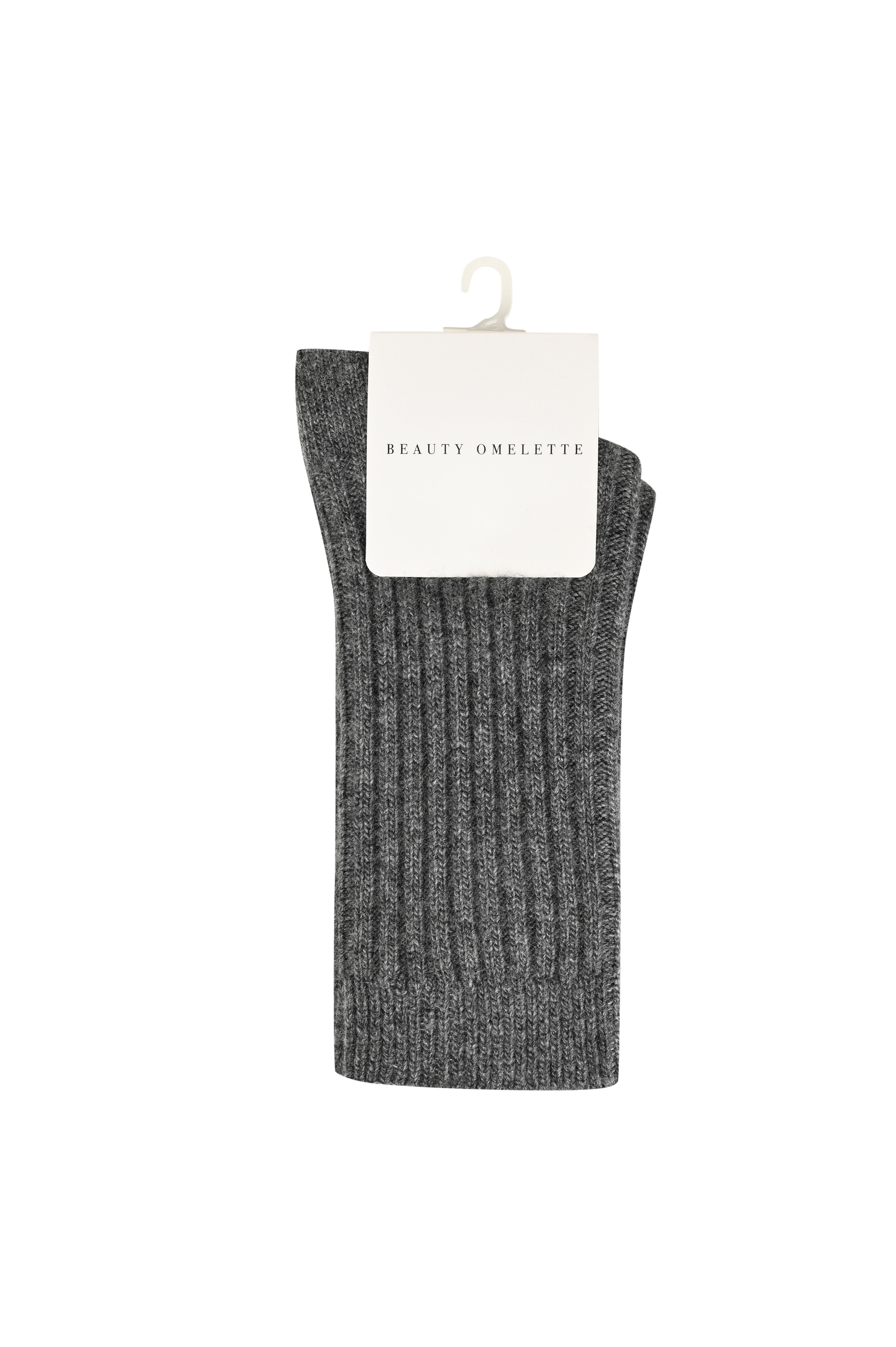 Gri Melanj Ribli Kaşmir Çorap